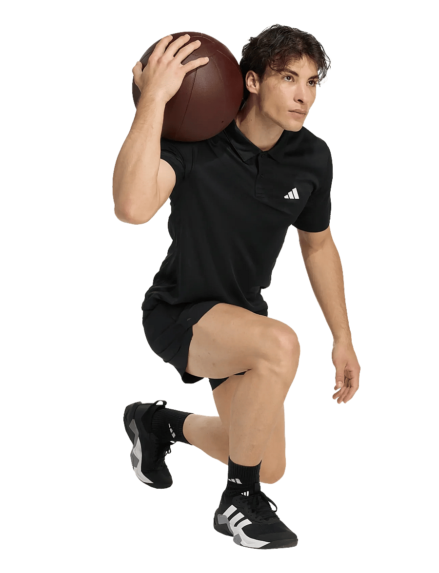 adidas Performance - WE BAS POLO - polos - black - 0