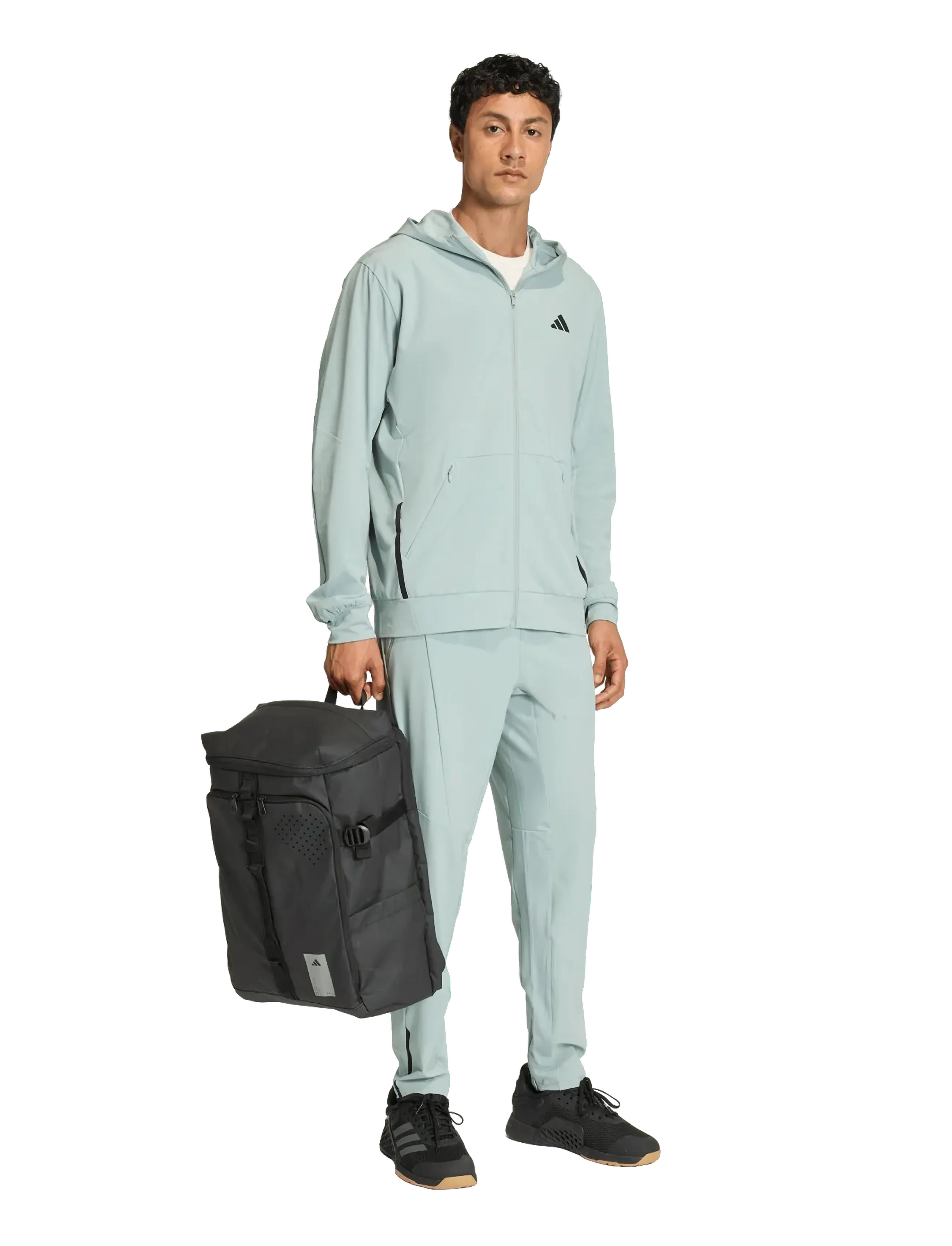 adidas Performance D4T Hybrid Fz H, M, Green, Sport Jackets > Sport Training Jackets, Herre