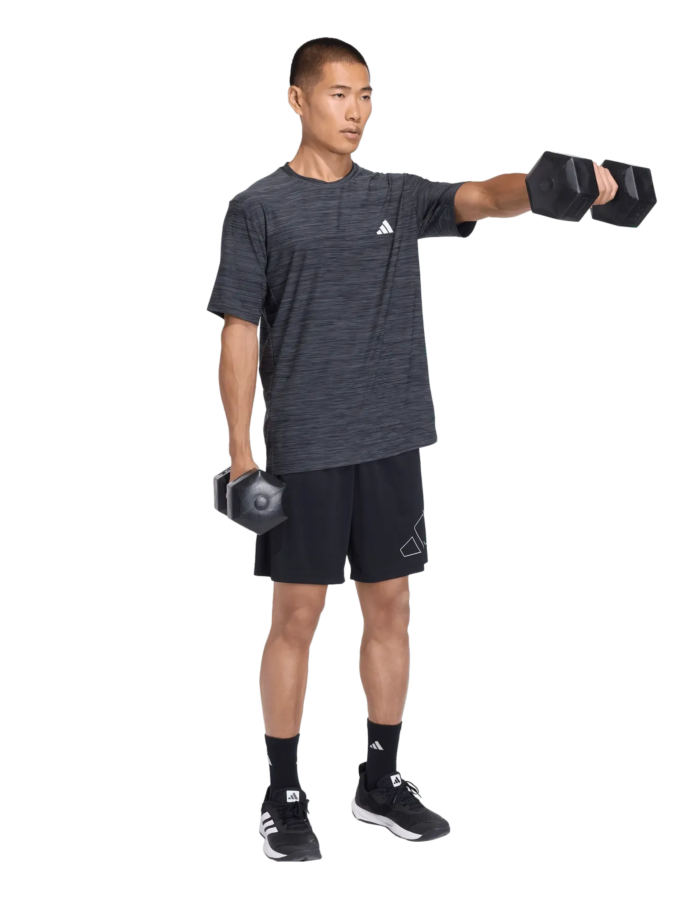adidas Performance - WE FLEX T - t-shirts - blckme - 0