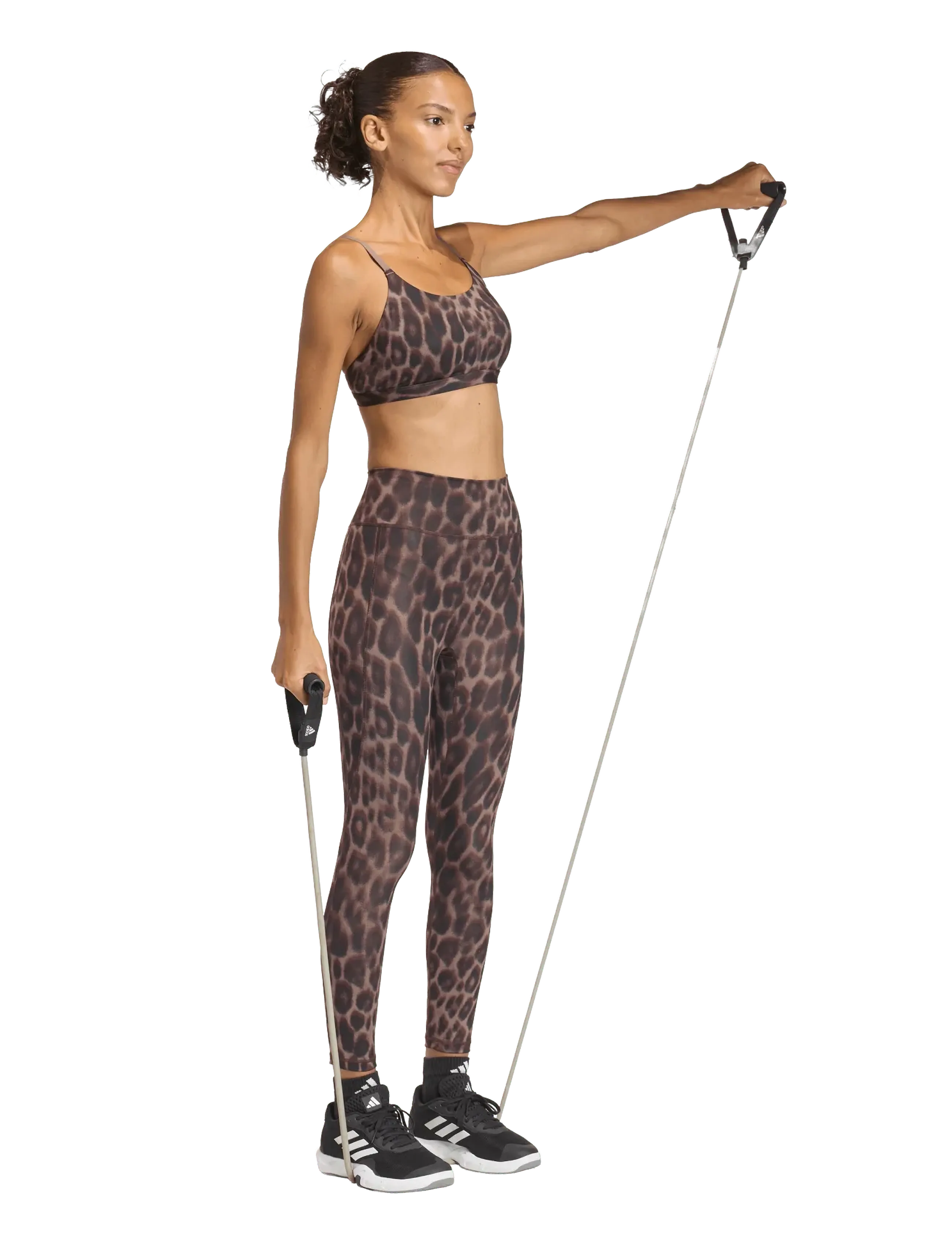 adidas Performance - OPT AOP LS BRA - sport bh:ar - earstr/black - 3