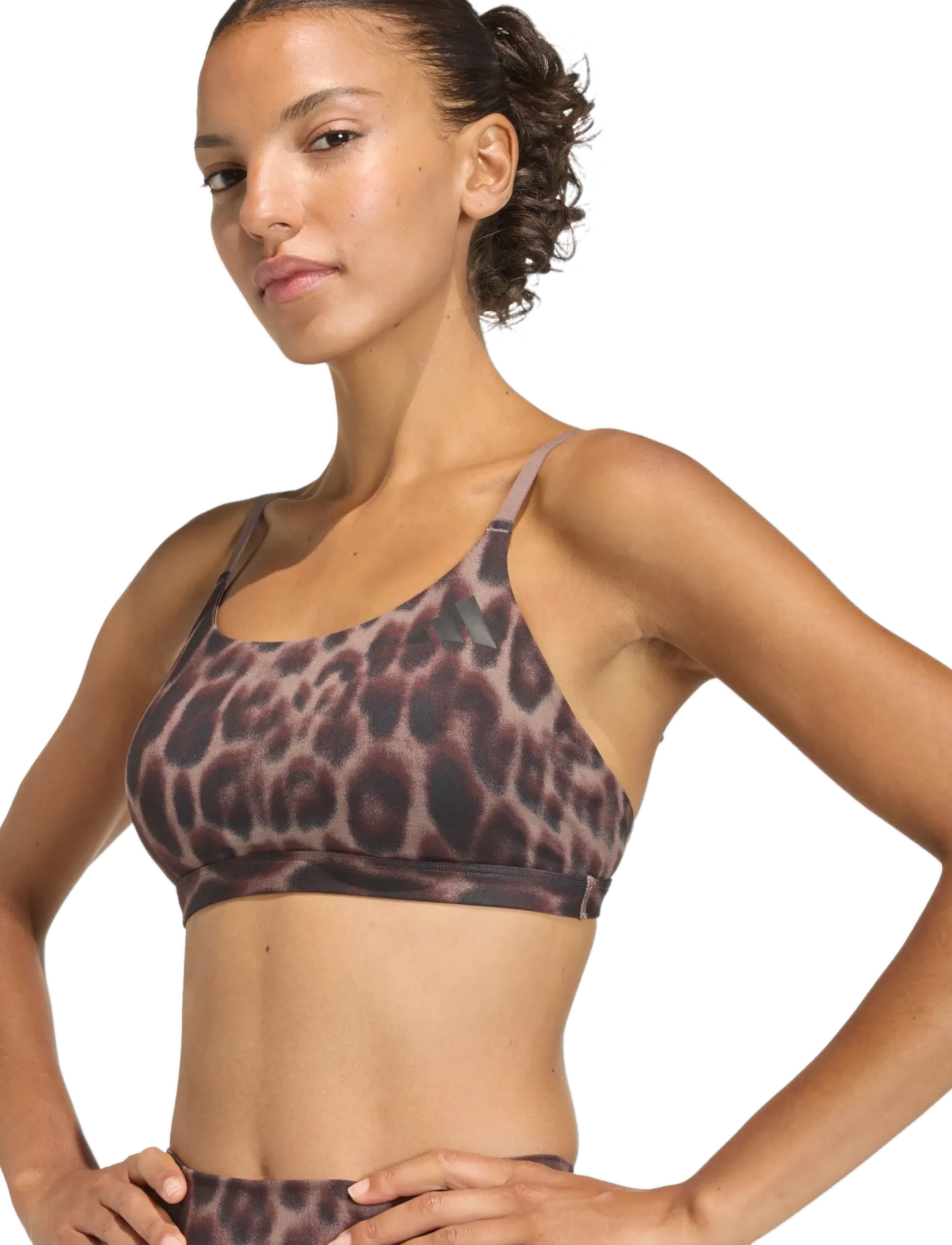 adidas Performance - OPT AOP LS BRA - sport bh:ar - earstr/black - 4