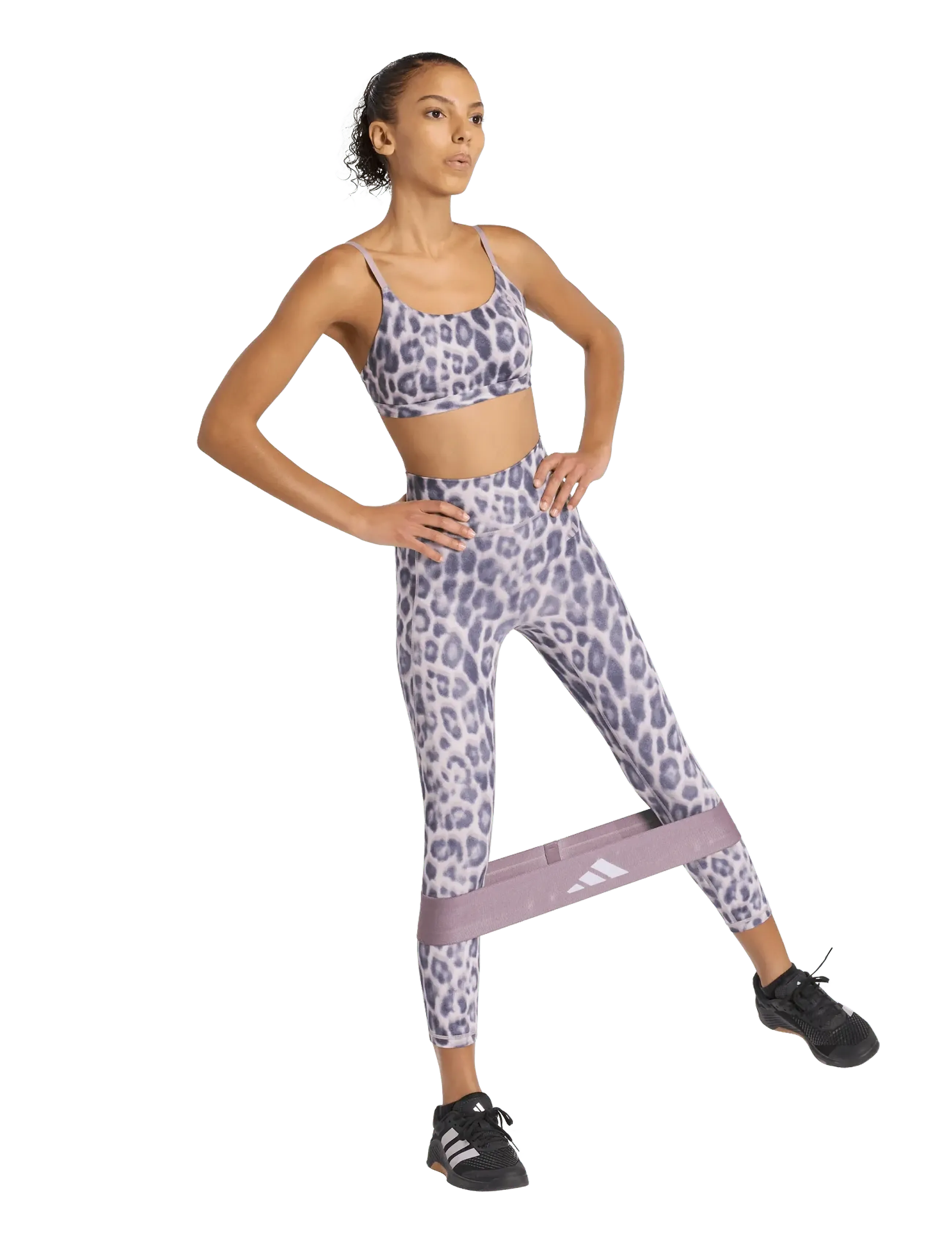 adidas Performance OPT AOP LS BRA - adidas Performance - ICEPUR/SHANAV / pink/rose