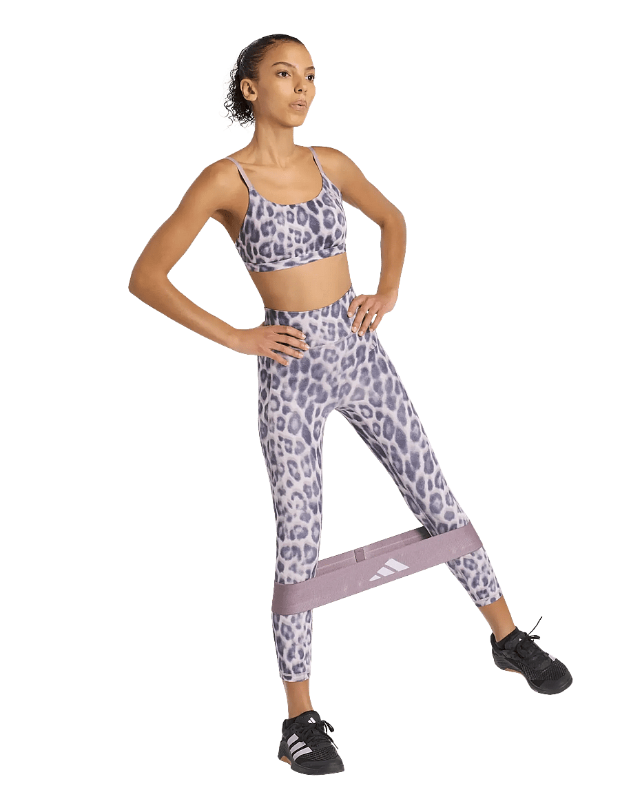 adidas Performance - OPT AOP LS BRA - sports bras - icepur/shanav - 0