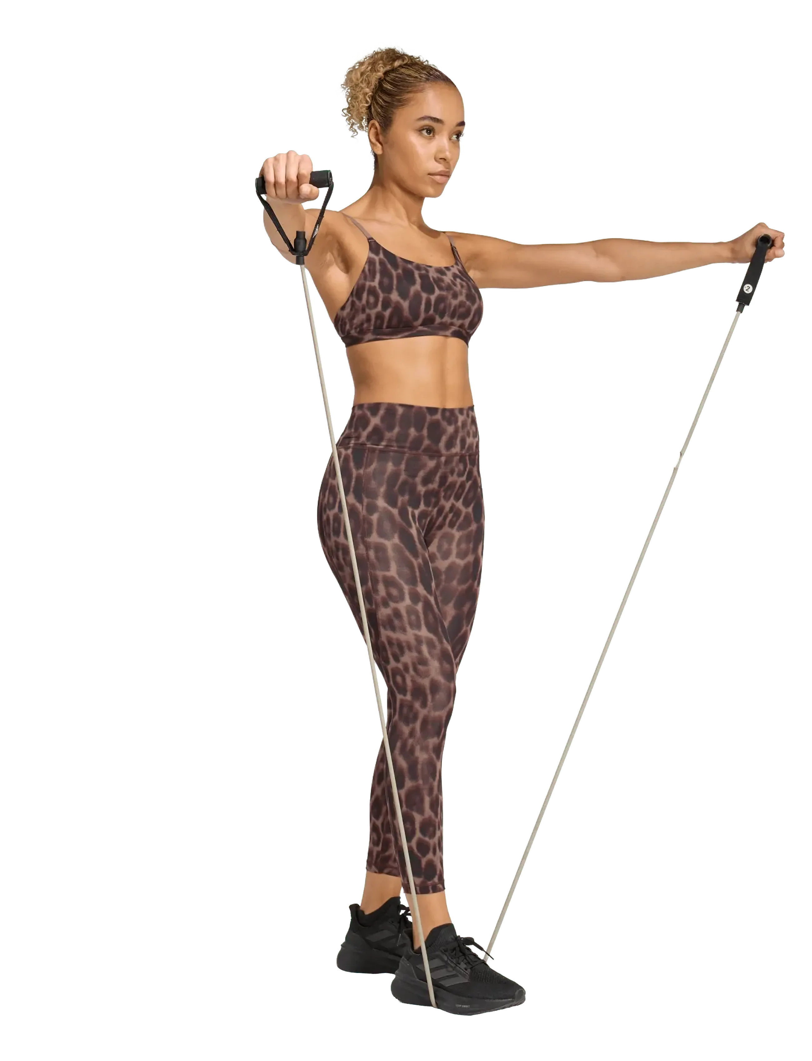 adidas Performance OPT ESS AOP 7/8 - Visa allt - EARSTR/BLACK / brown