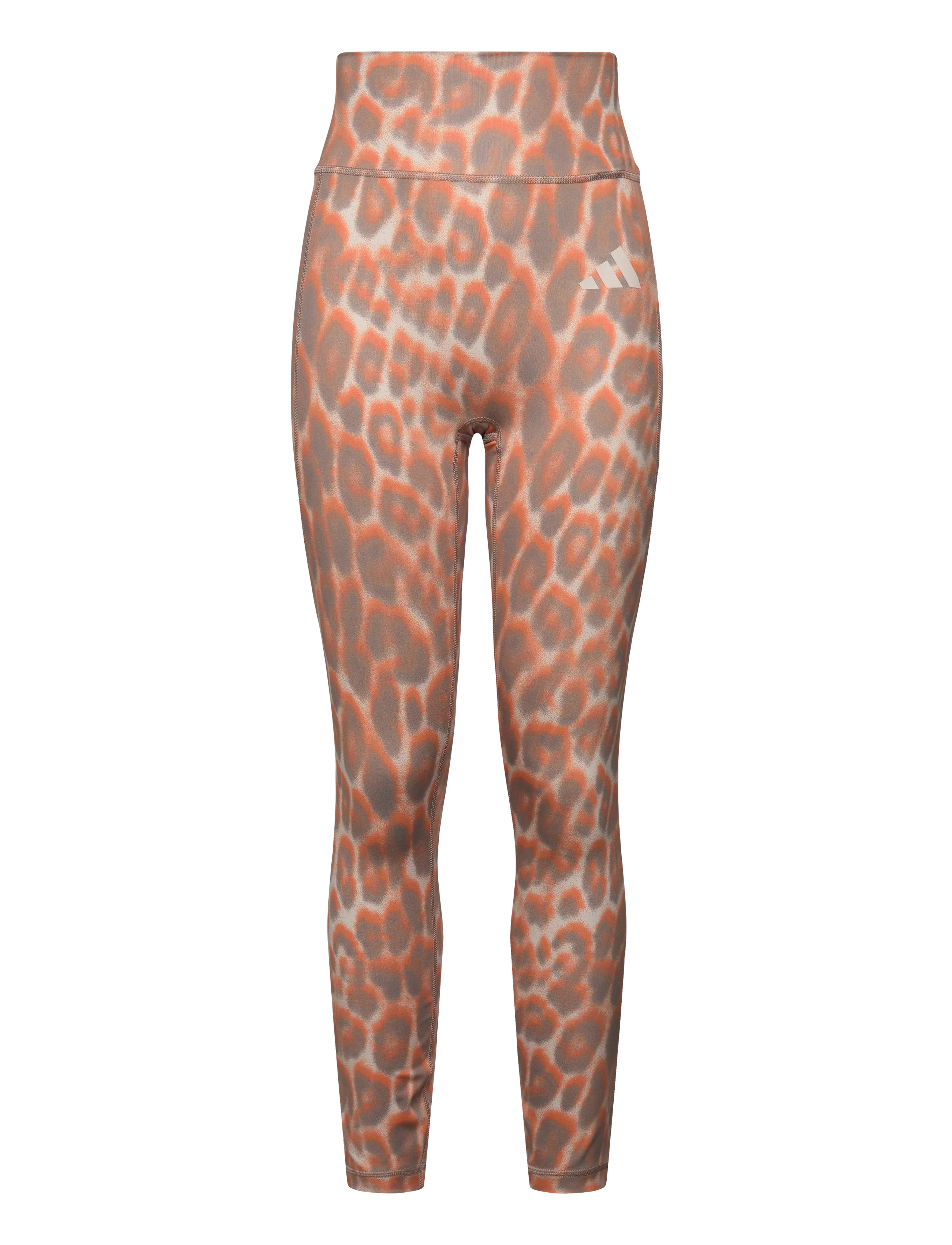 adidas Performance OPT ESS AOP 7/8 - Leggings & Tights - WONALU/CHABRN / coral