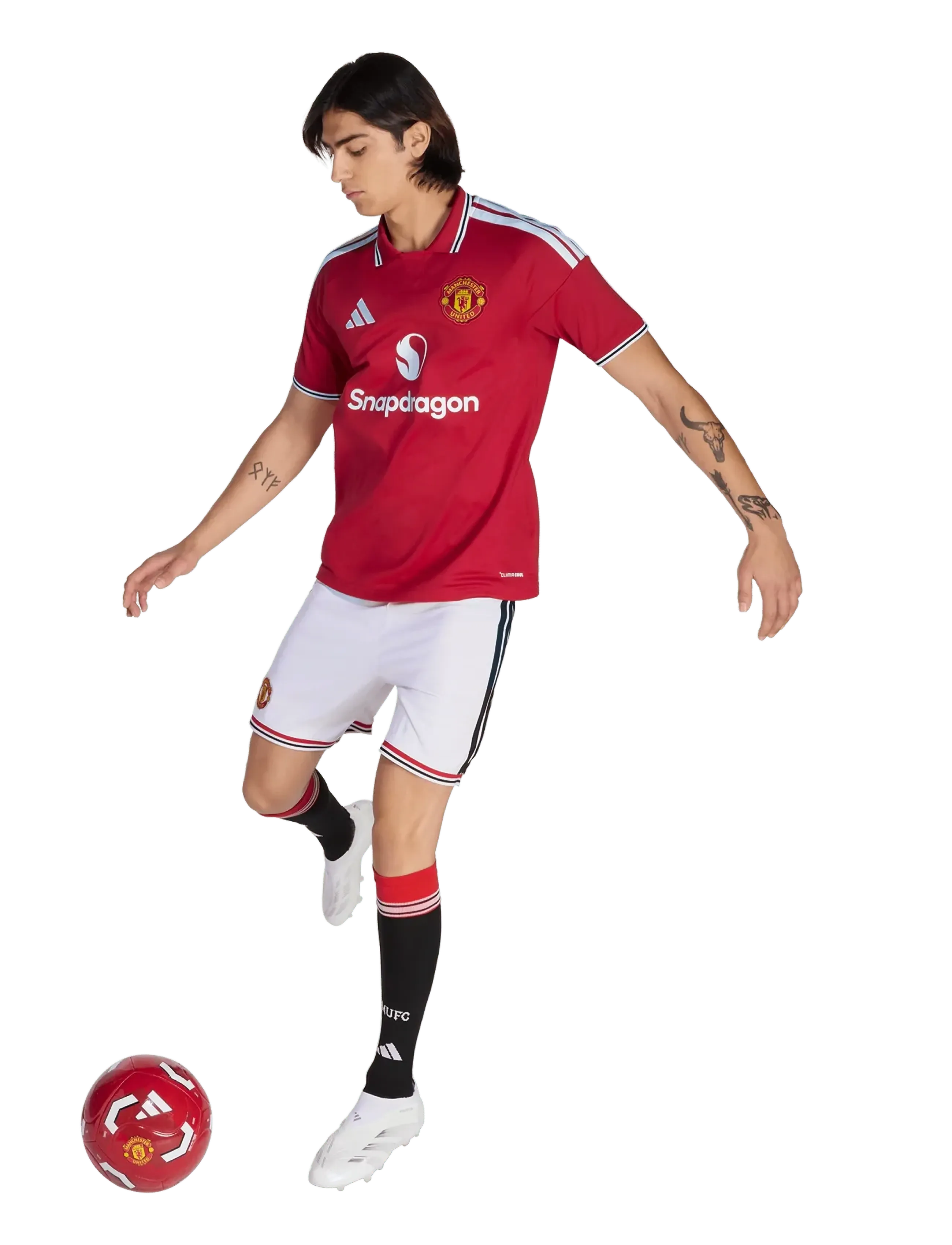 adidas Performance Manchester United F.c. Home Short, 3XL, Weiß, Männerswear