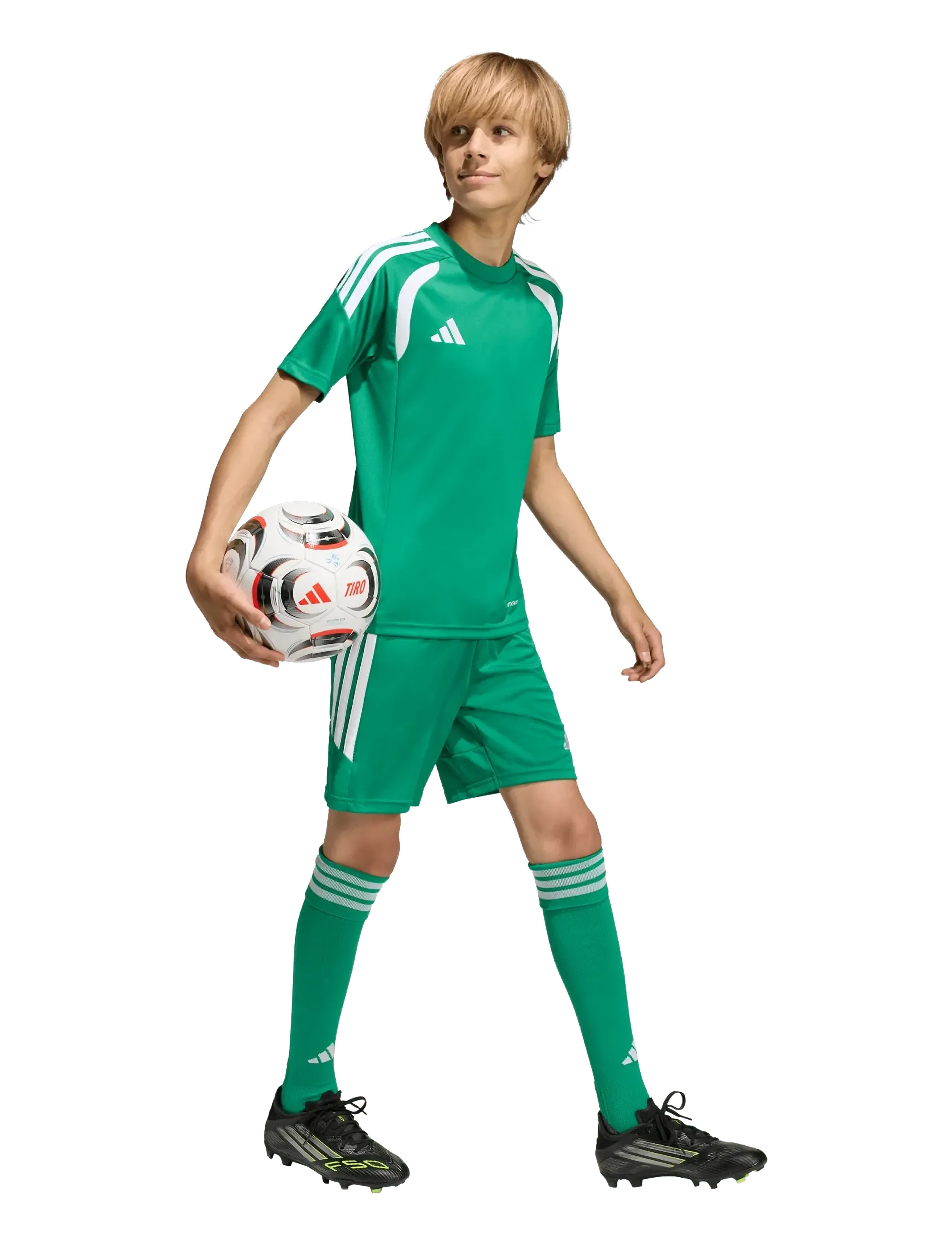 adidas Performance TIRO26L SHO Y - Clothing - TEAGRN/WHITE / green