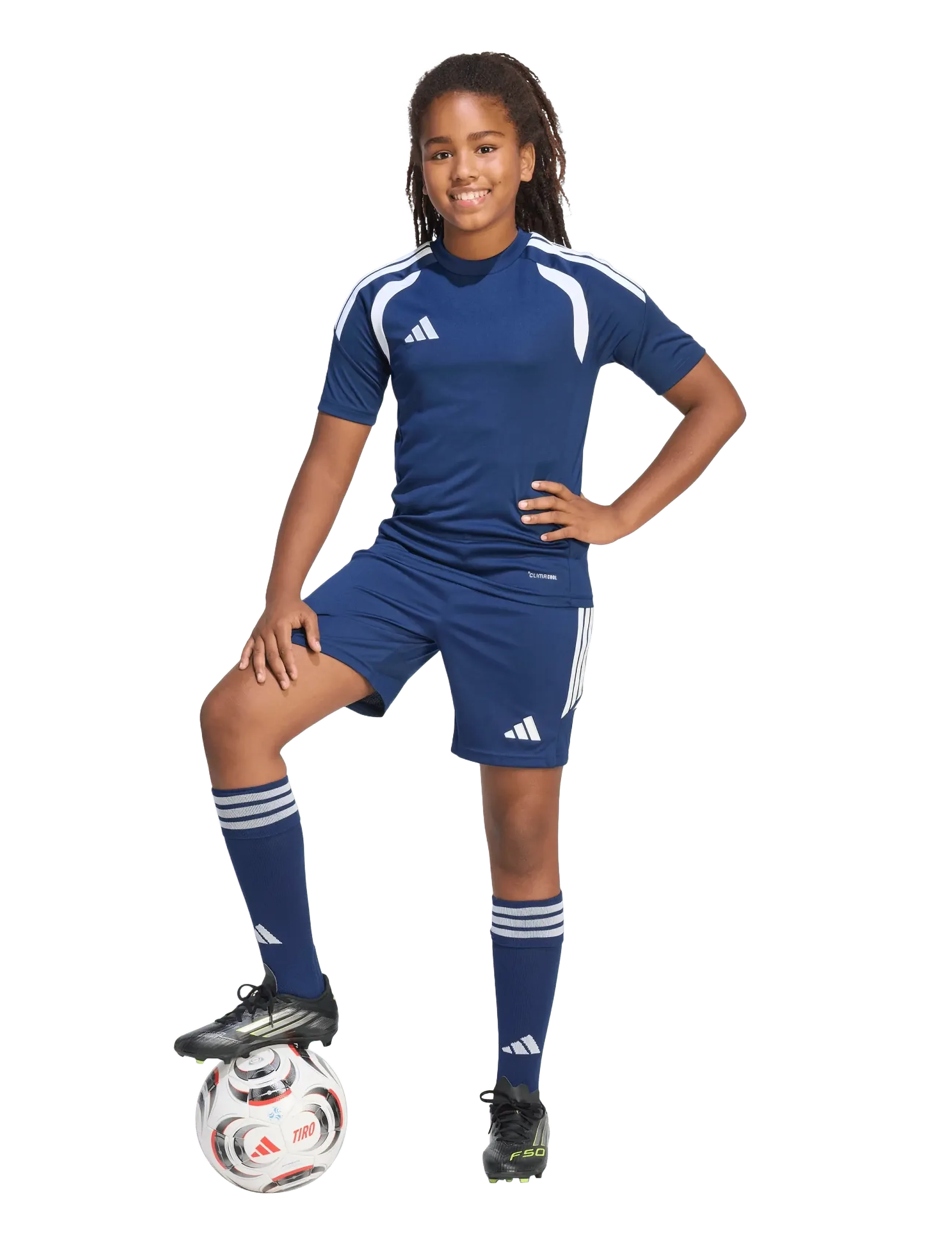 adidas Performance TIRO26L SHO Y - Clothing - TENABL/WHITE / navy