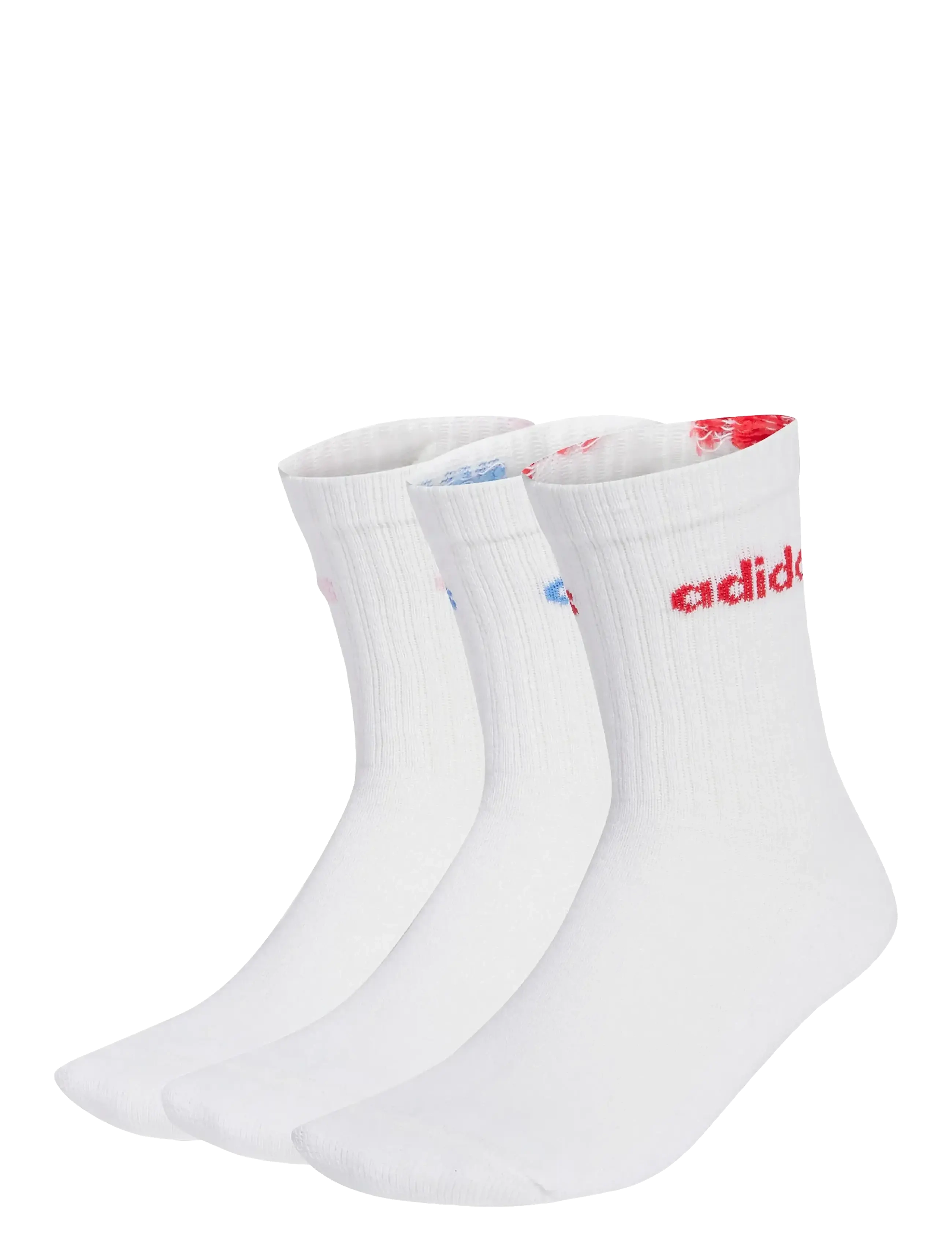 adidas Performance C LIN CREW 3P - Socks - WHITE/POWTEA/CLPINK/B / white