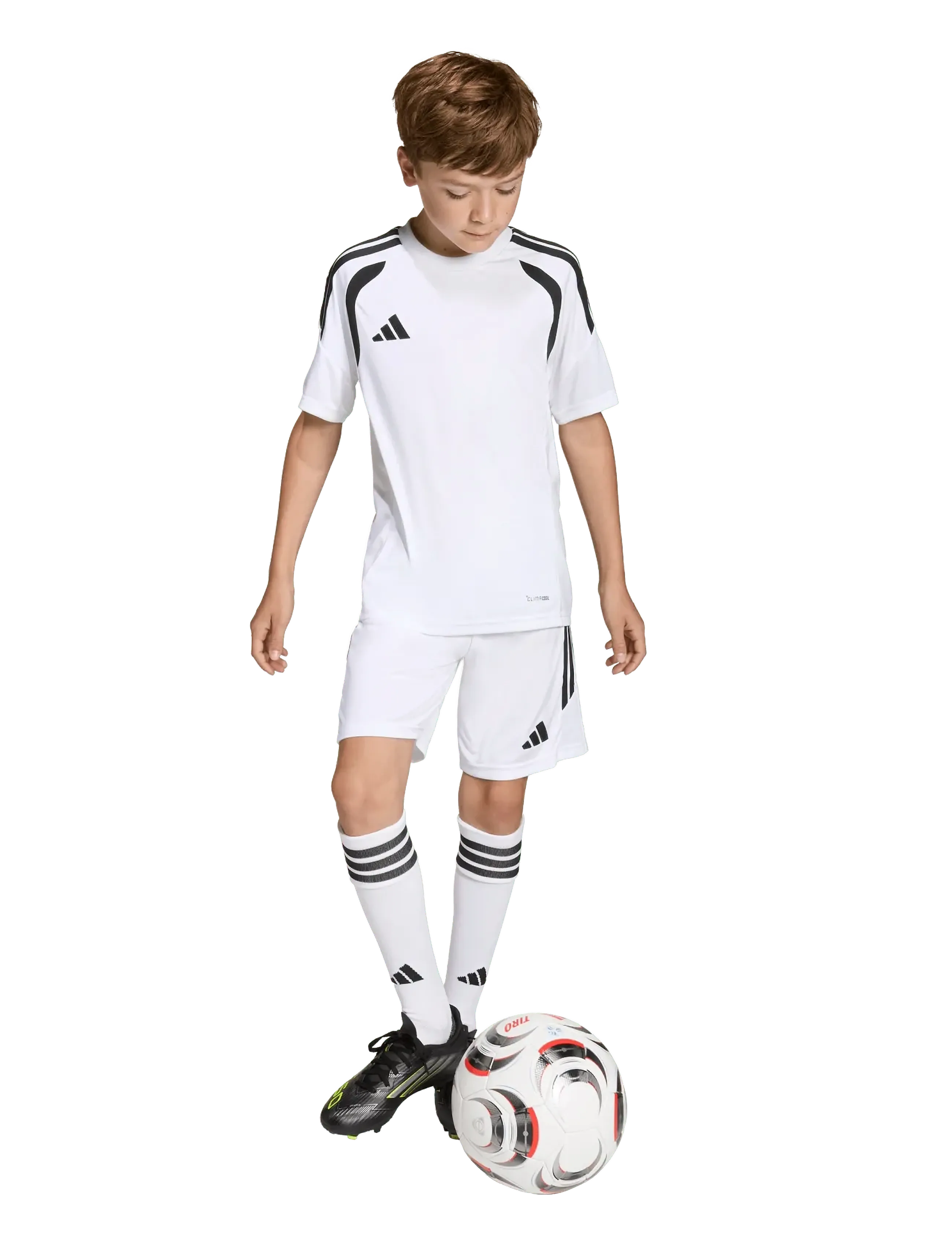 adidas Performance Tiro26L Jsy Y, 128, White, T-Shirts > Fodboldtrøjer, Børn