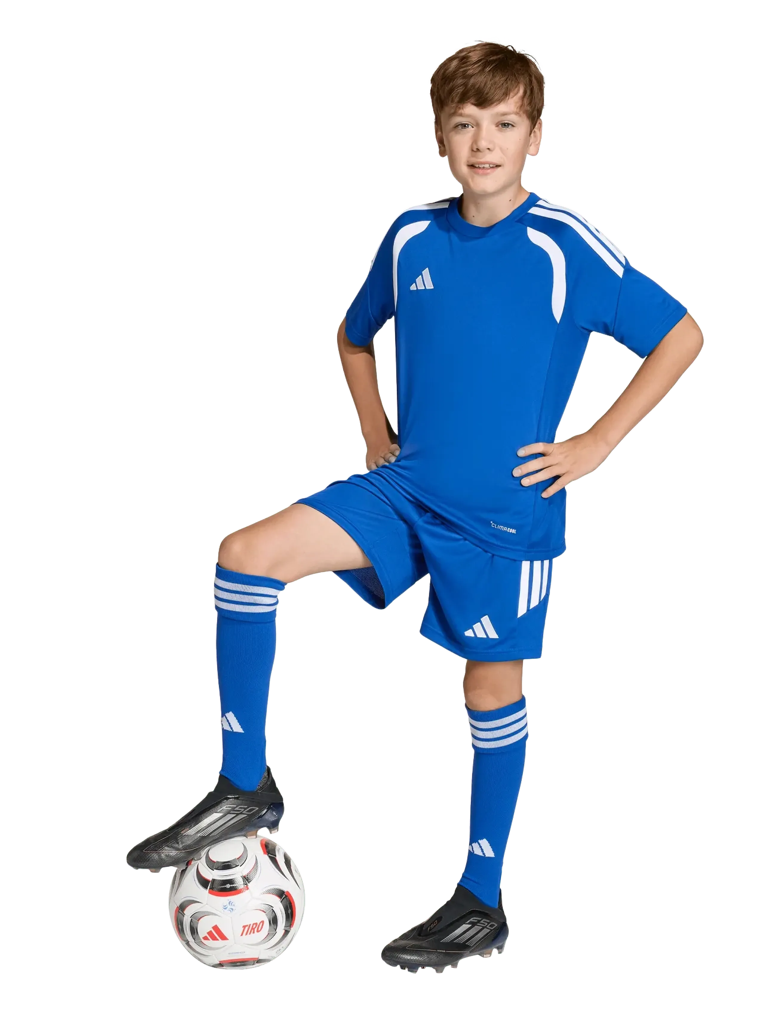 adidas Performance TIRO26L JSY Y - Clothing - ROYBLU/WHITE / blue