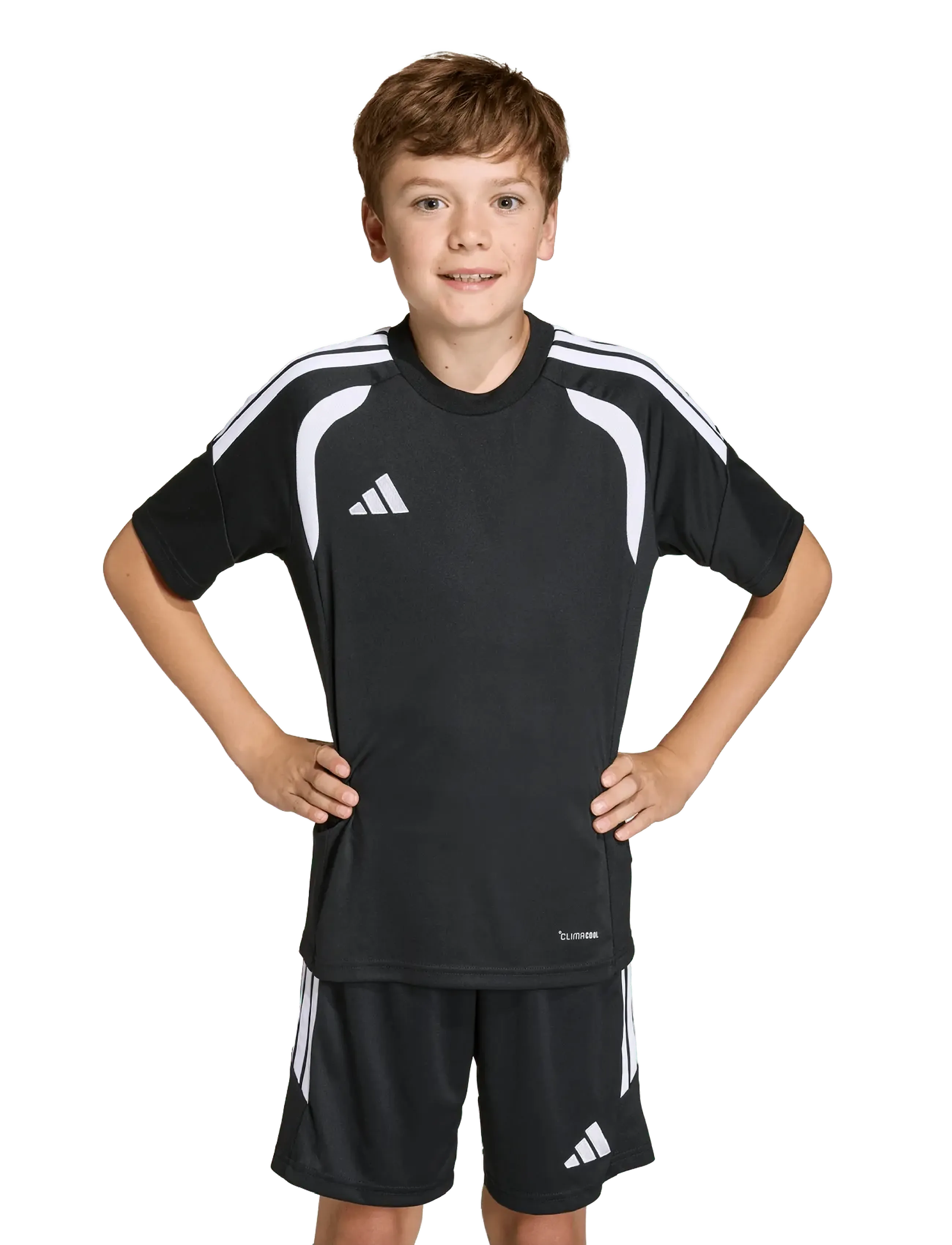 adidas Performance Tiro26L Jsy Y, Børn, Kortærmet Fodboldtrøje, Sort, Str: 176