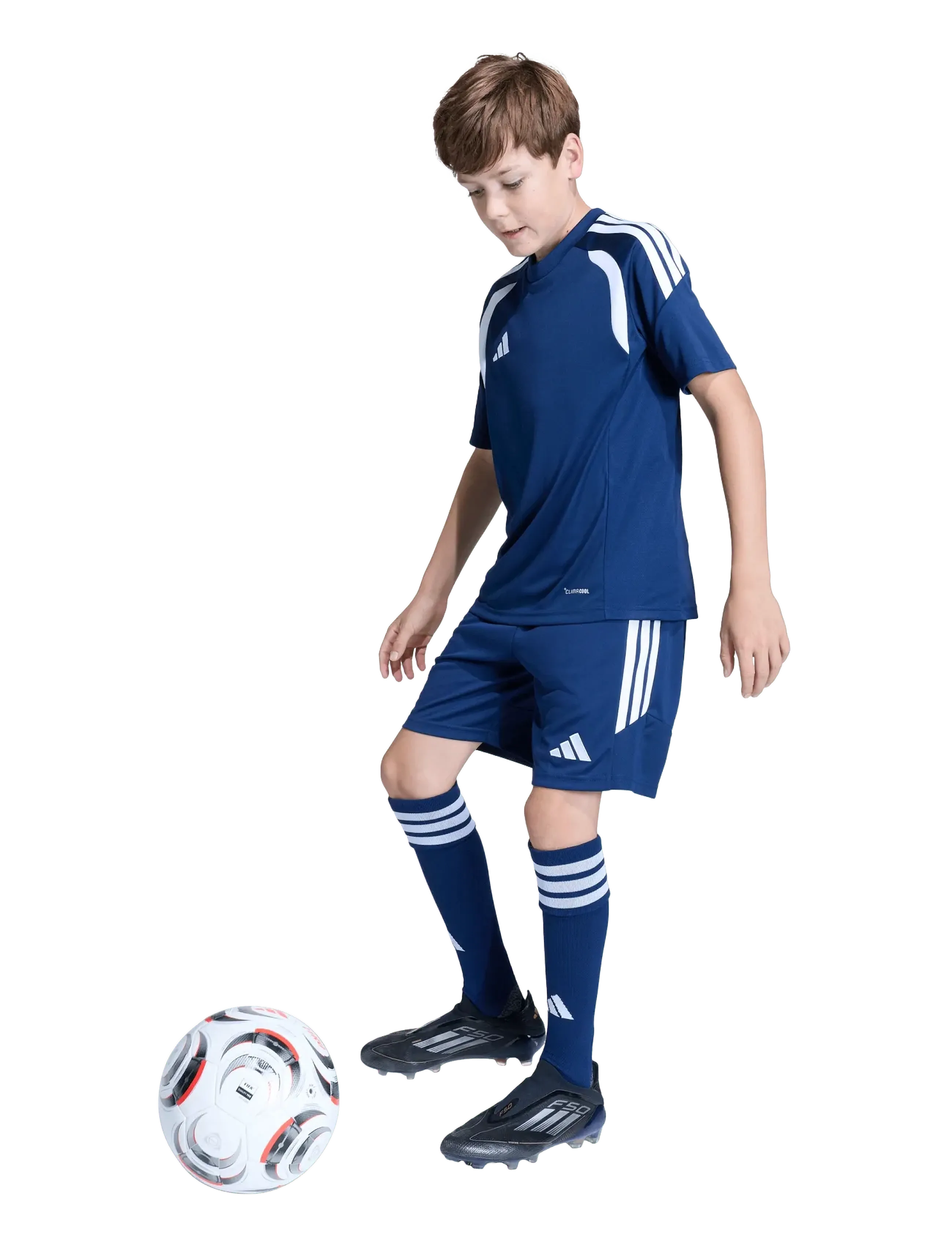 adidas Performance Tiro26L Jsy Y, 116, Navy, T-Shirts > Fodboldtrøjer, Børn