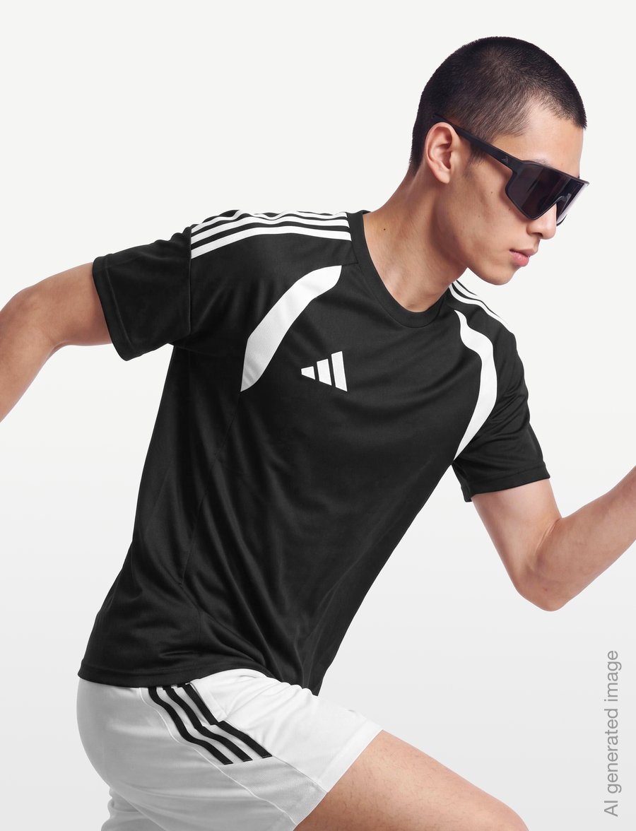 adidas Performance - TIRO26L JSY M - tops & t-shirts - black/white - 5