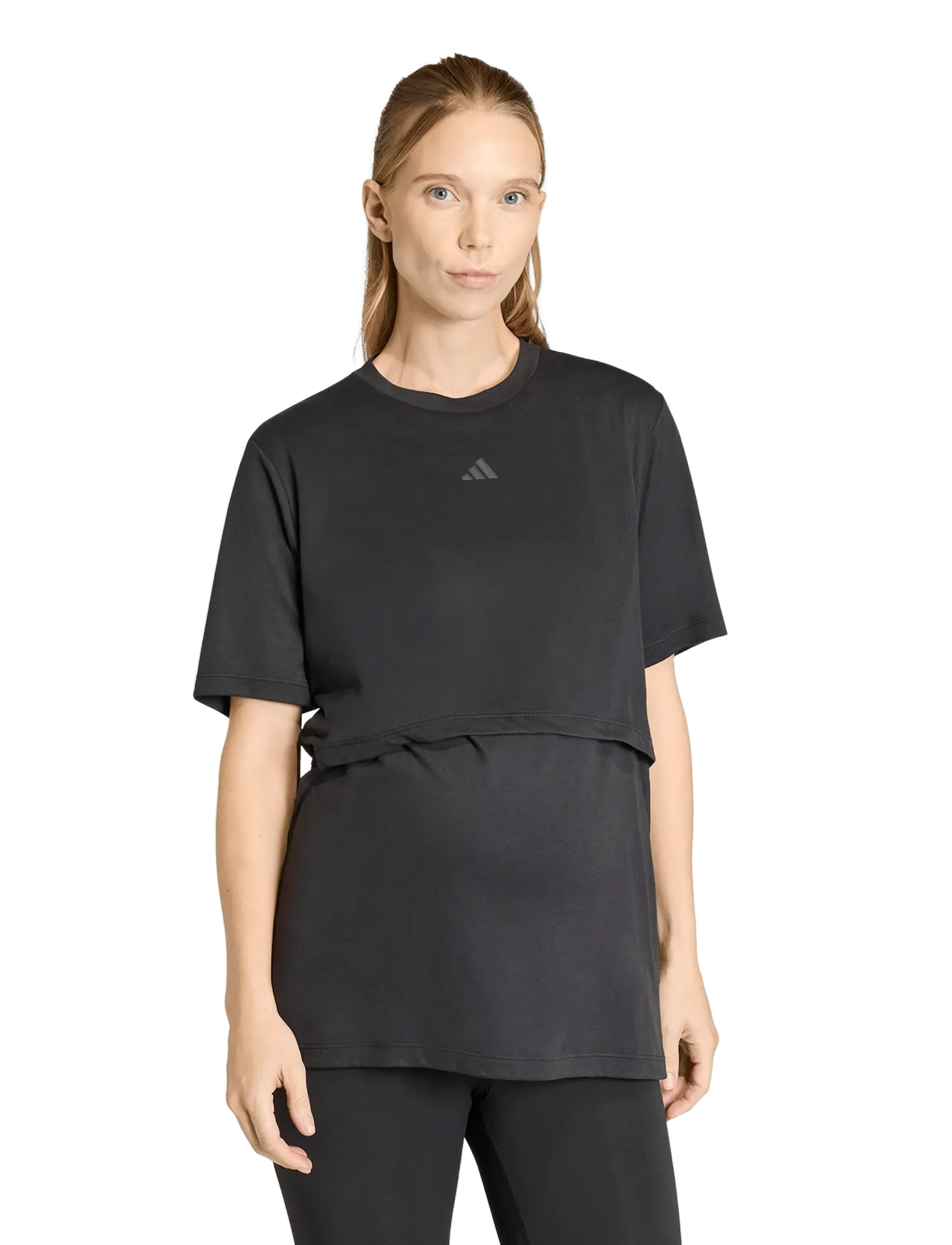 adidas Performance Mat T-Shirt, XS, Schwarz, Frauen