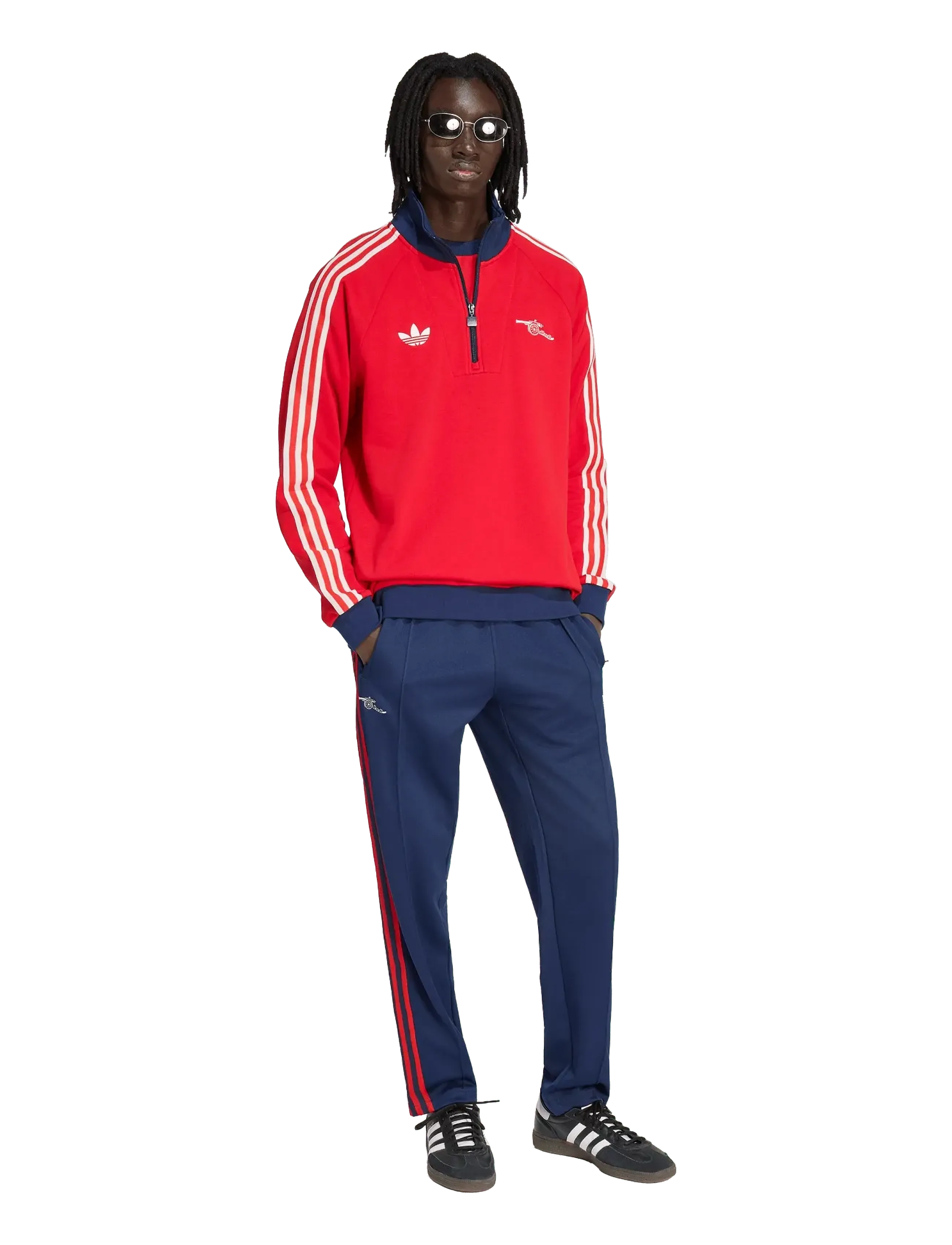 adidas Performance Arsenal F.c. Og Hztp, Mænd, Half-Zip Træningstrøje, Rød, Str: XXL