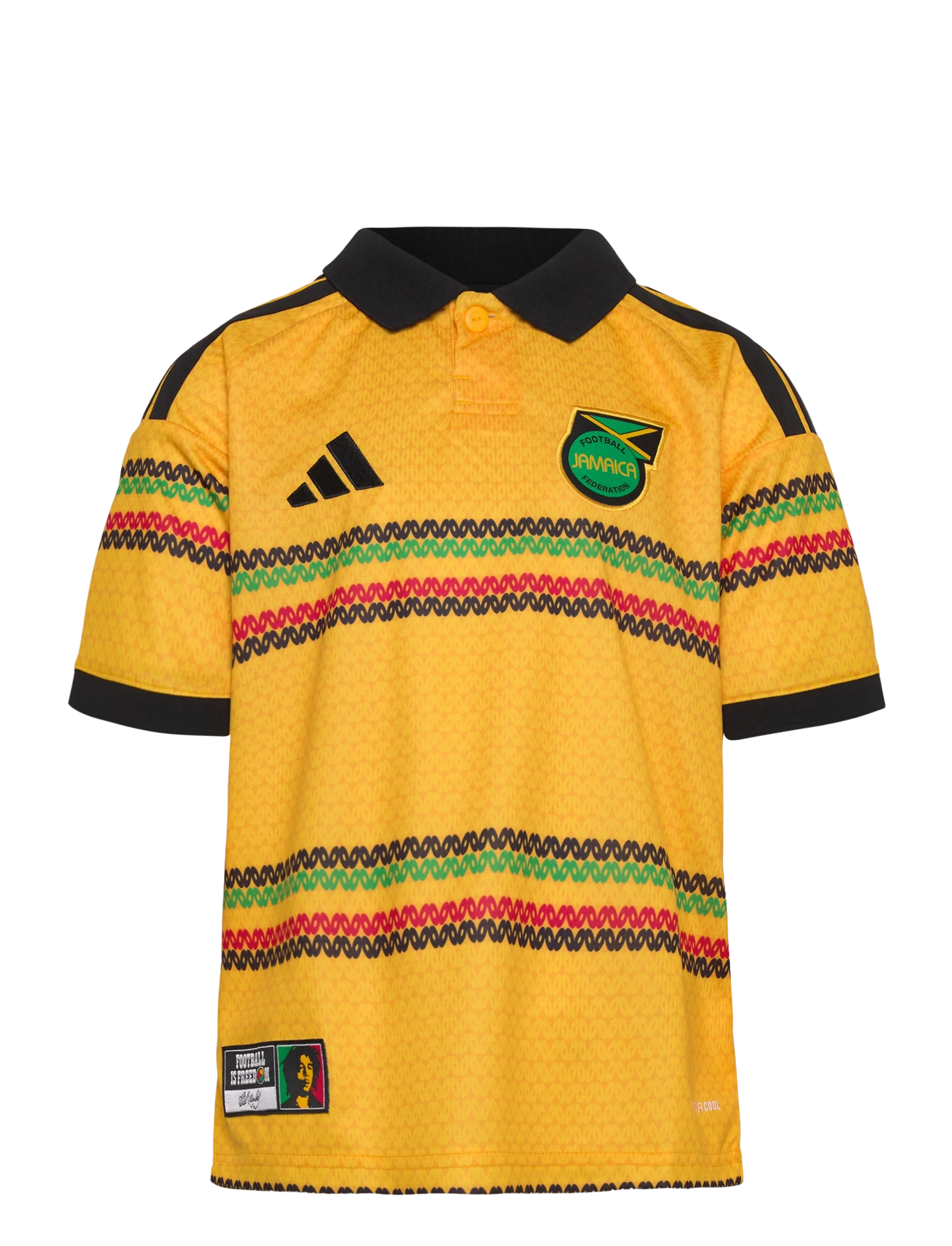 adidas Performance JFF H JSY Y - Poloshirts - BOGOLD / yellow