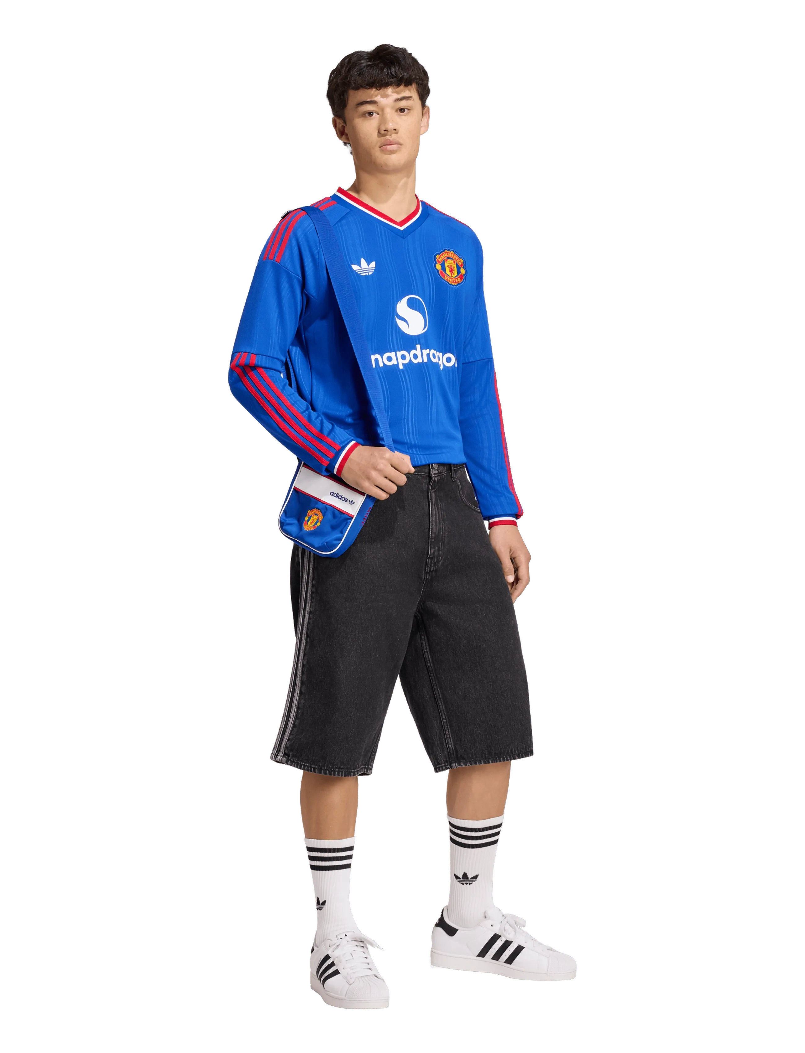 adidas Performance - Manchester United FC 26/27 Away Jersey Longsleeve - fodboldtrøjer - royblu - 4