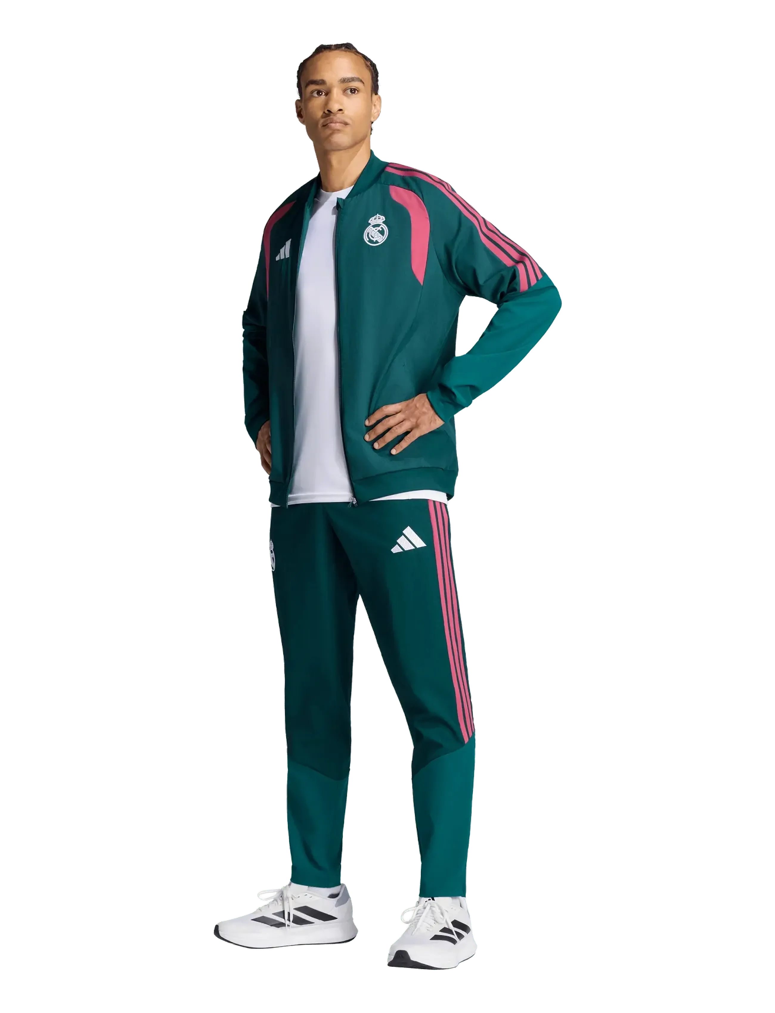 adidas Performance Real Pre Jkt, M, Green, Sport Jackets > Sport Training Jackets, Herre