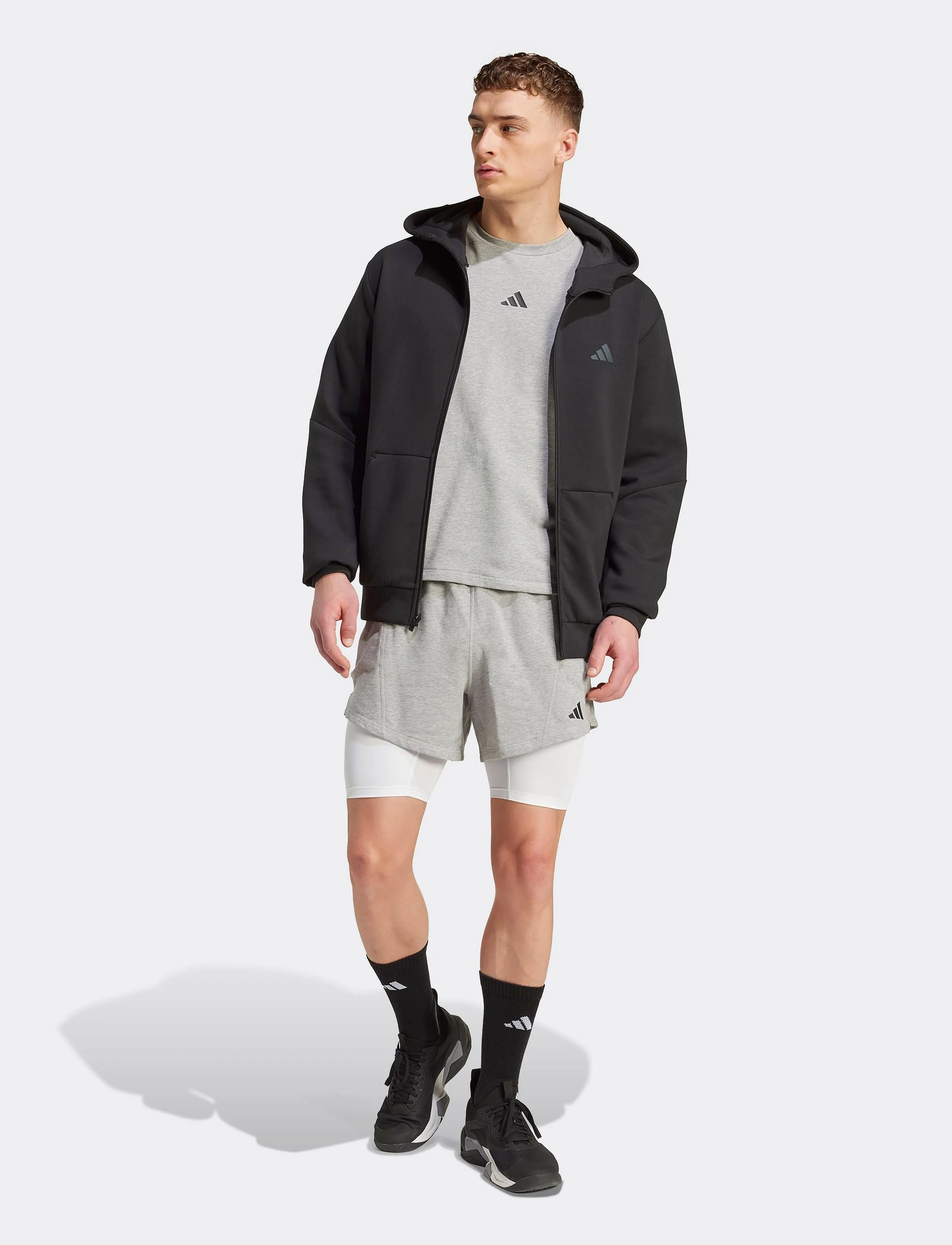 adidas Performance - D4T X SHORTS - sportsshorts - mgreyh - 5
