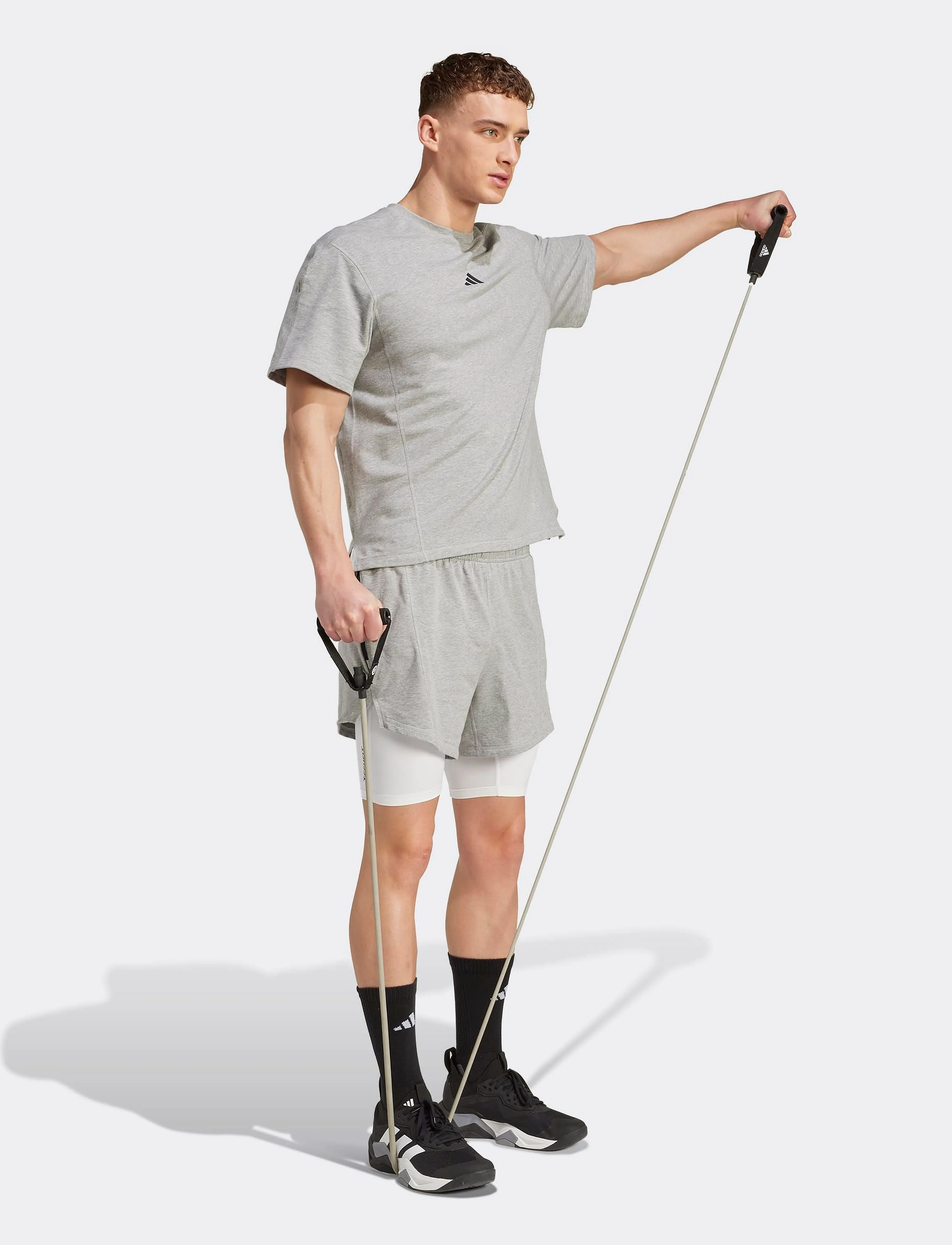 adidas Performance - D4T X TEE - t-shirts - mgreyh - 0