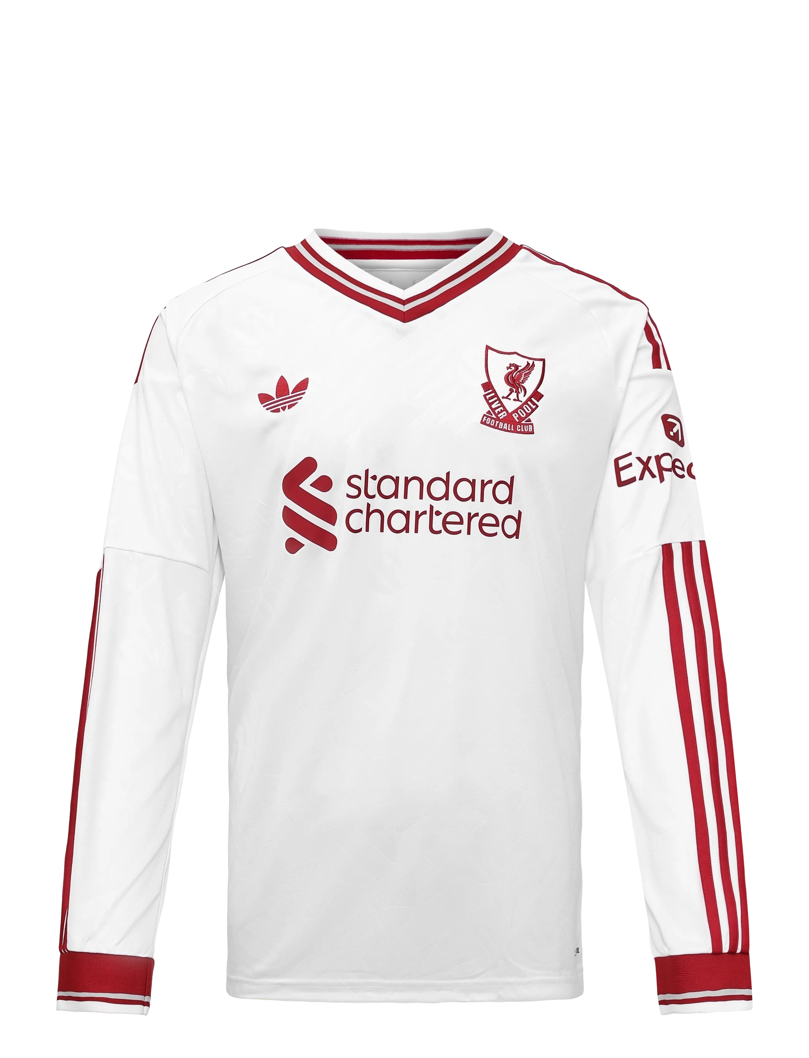 adidas Performance Liverpool FC Away Jersey Long-sleeved 26/27 - Alussärgid - WHITE / white
