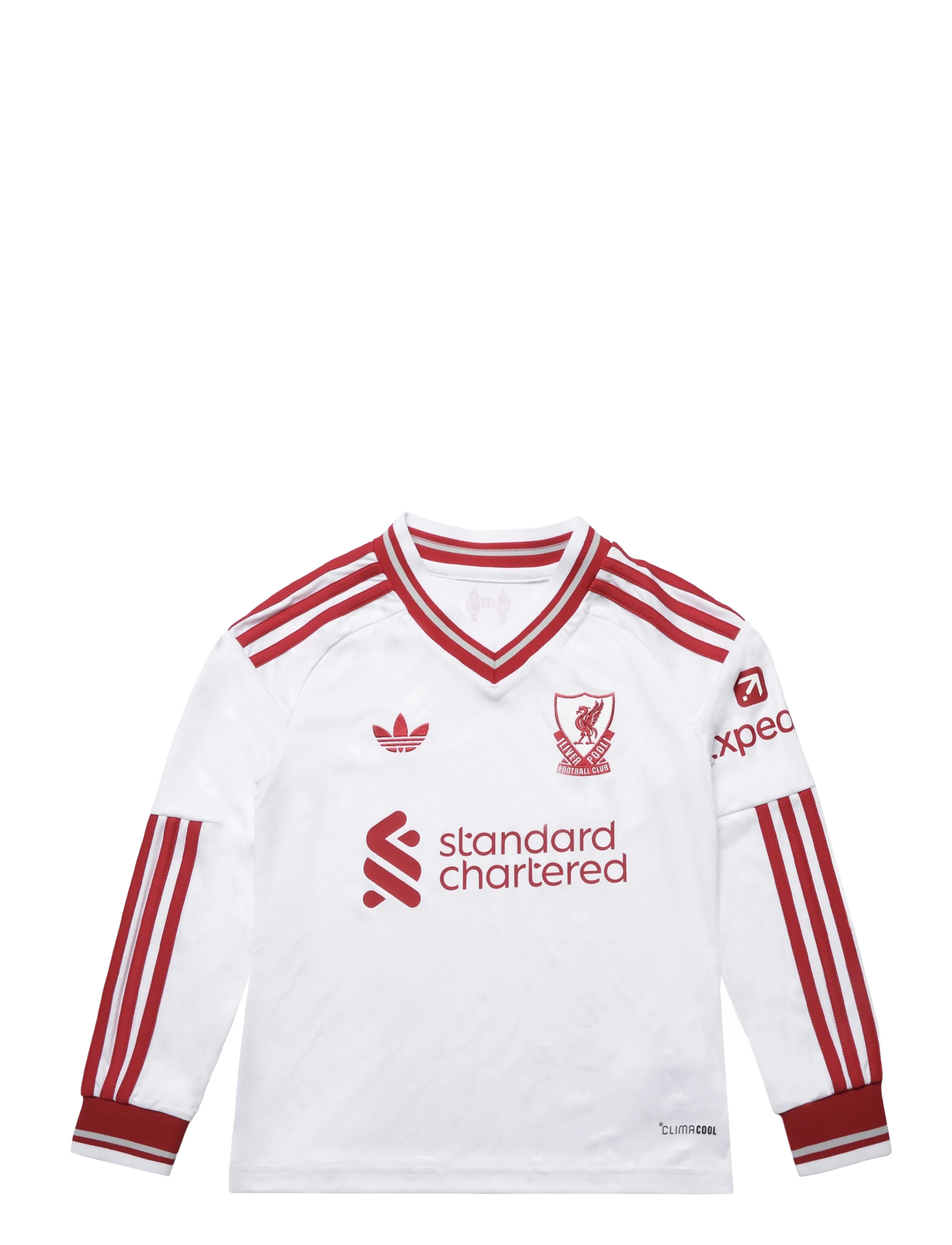 adidas Performance Liverpool FC Away Jersey Youth Long-sleeved 26/27 - Tops - WHITE / white