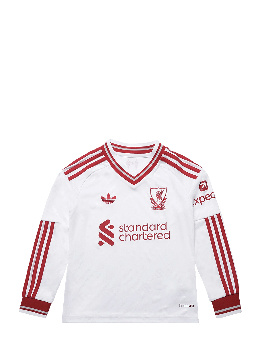 adidas Performance - Liverpool FC Away Jersey Youth Long-sleeved 26/27 - sporttoppar - white - 0