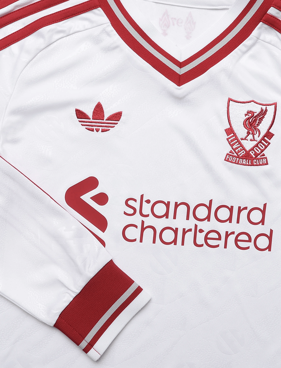adidas Performance - Liverpool FC Away Jersey Youth Long-sleeved 26/27 - sporttoppar - white - 2