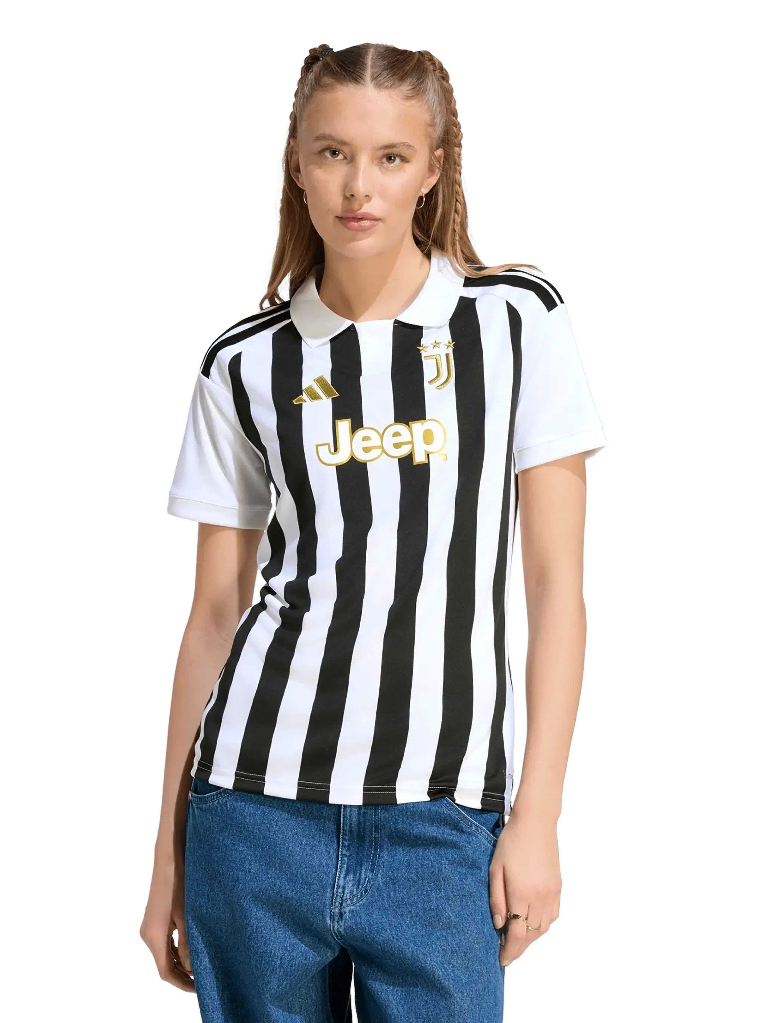 adidas Performance - JUVE H JSY W - fotbollströjor - white/black - 3