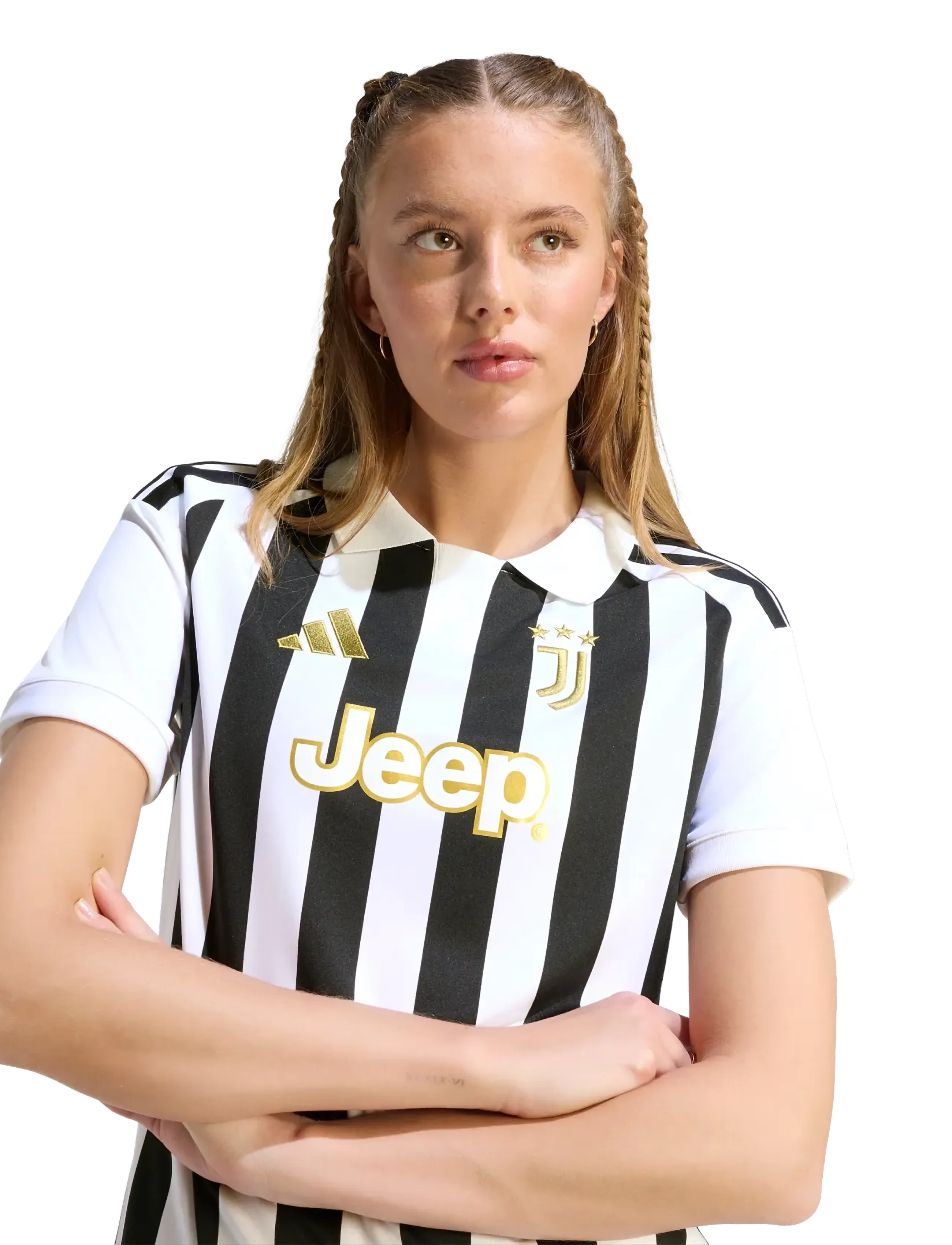 adidas Performance - JUVE H JSY W - fotbollströjor - white/black - 4