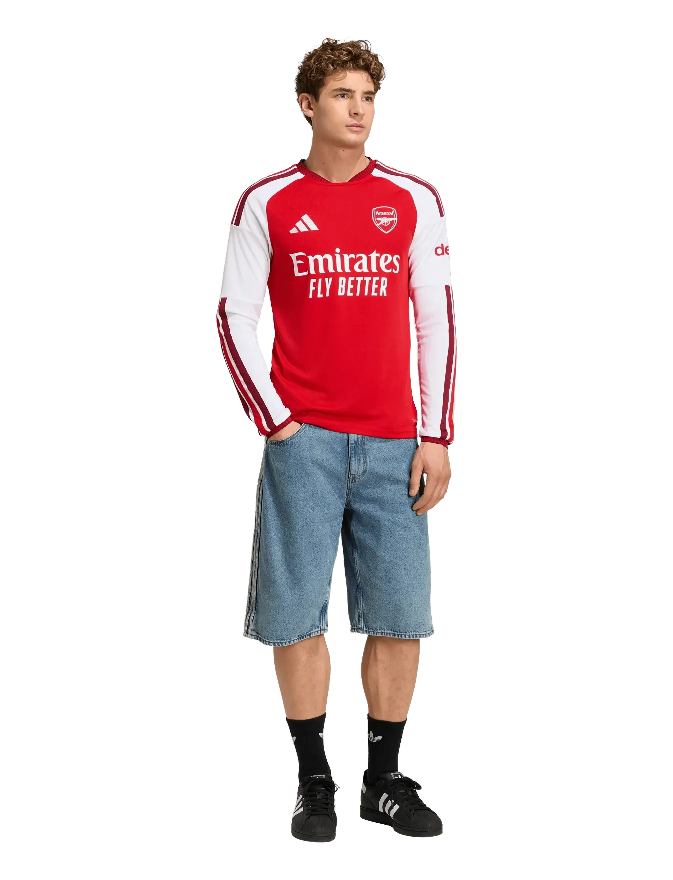 adidas Performance Arsenal F.c. Home Jersey Long-Sleeved, Mænd, Langærmet Fodboldtrøje, Rød, Str: S