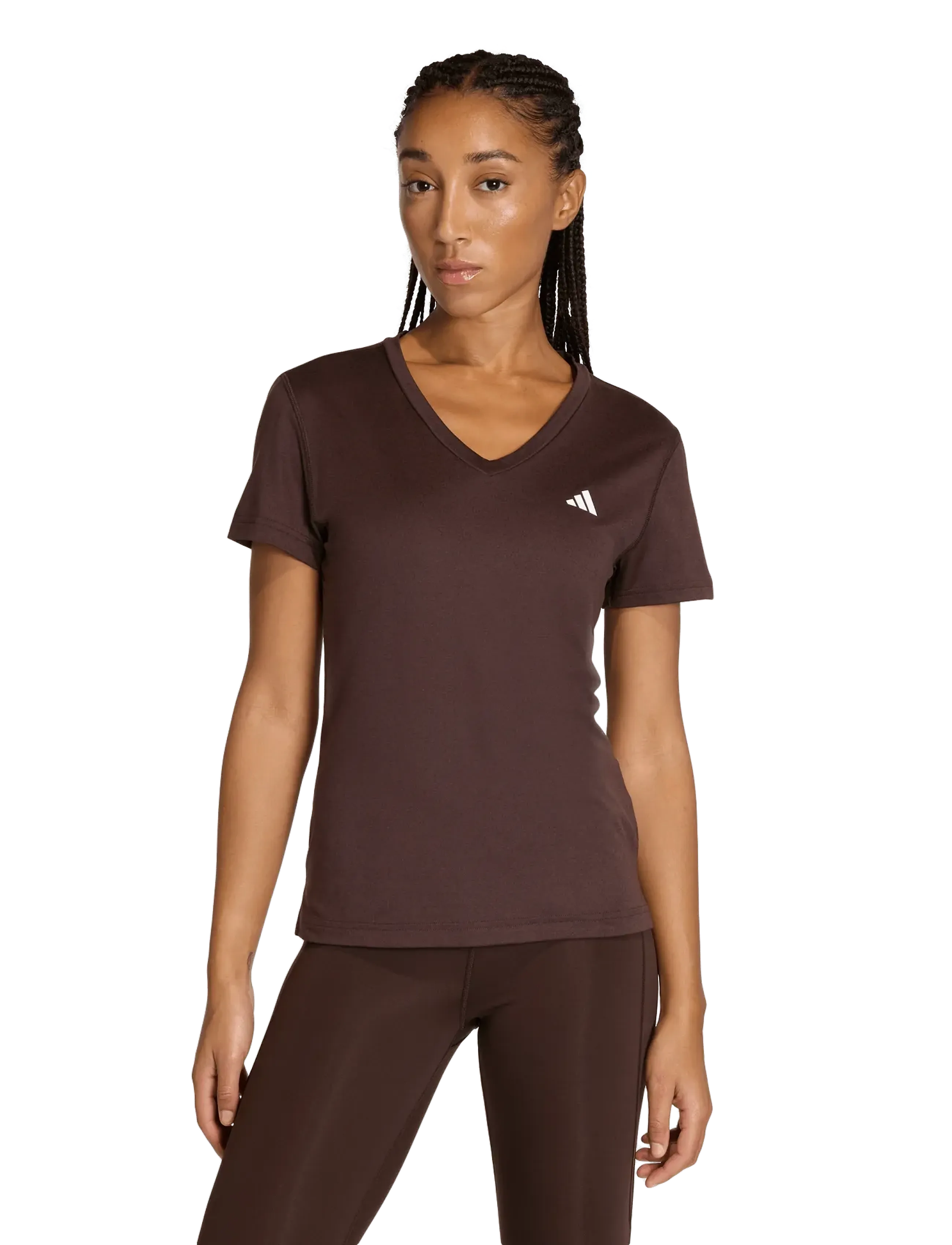 adidas Performance - WE MIN V NK TEE - t-shirts - auco - 3