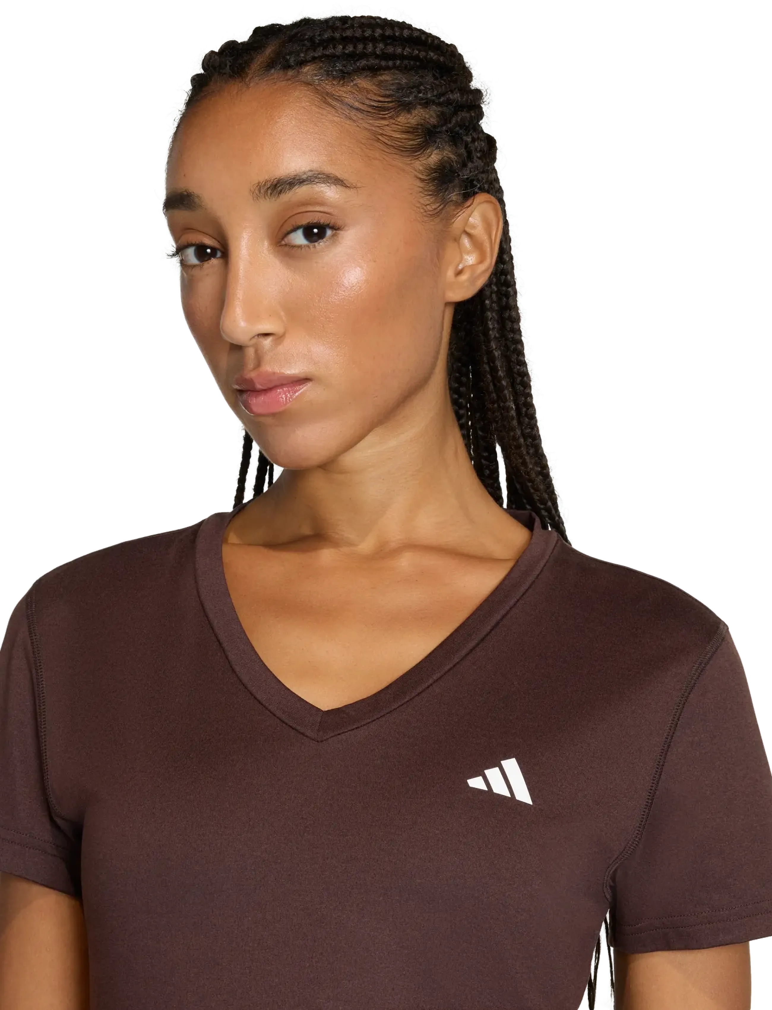 adidas Performance - WE MIN V NK TEE - t-shirts - auco - 4
