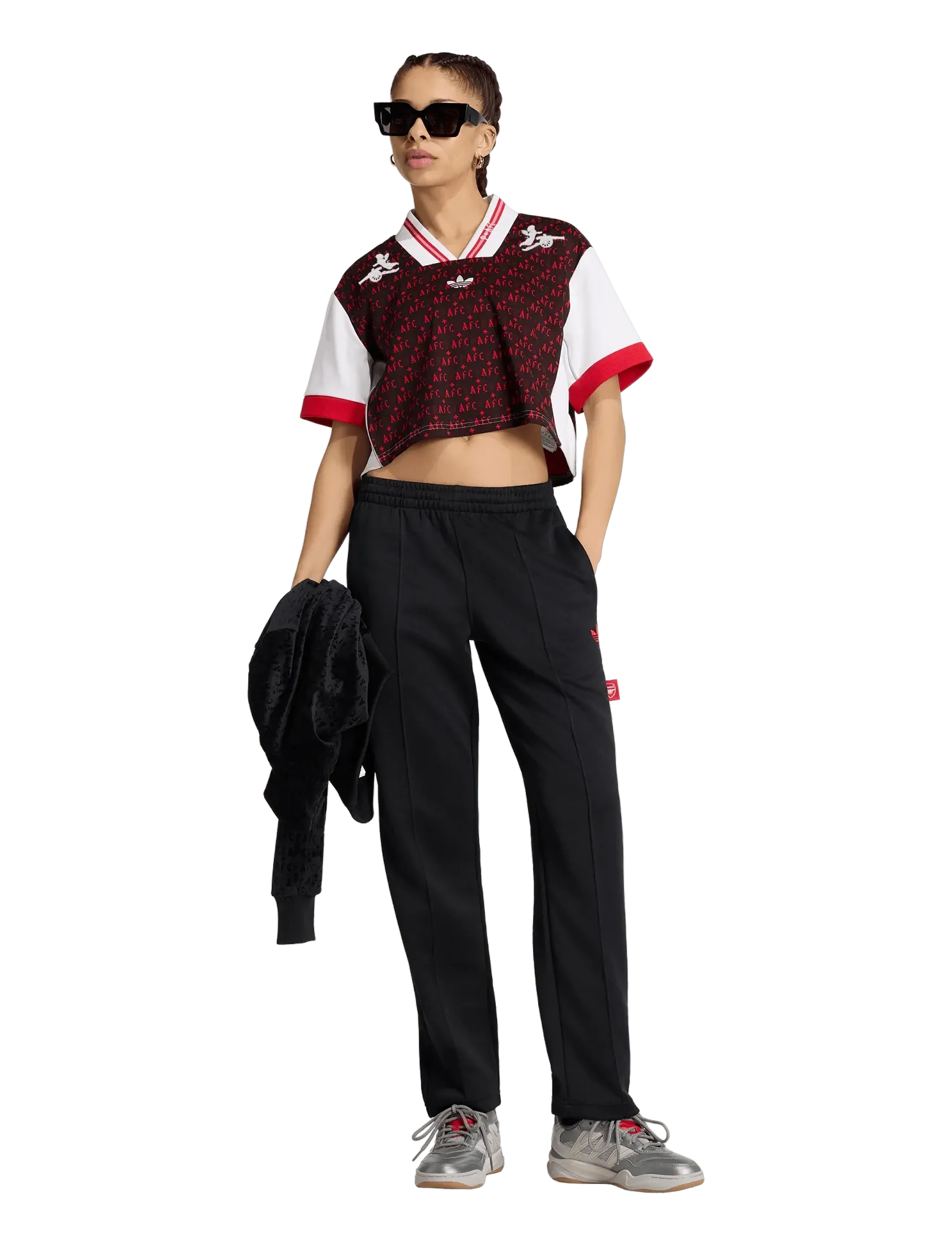 adidas Performance AFC P+F LF JSYW - adidas Performance - BLACK/WHITE / red