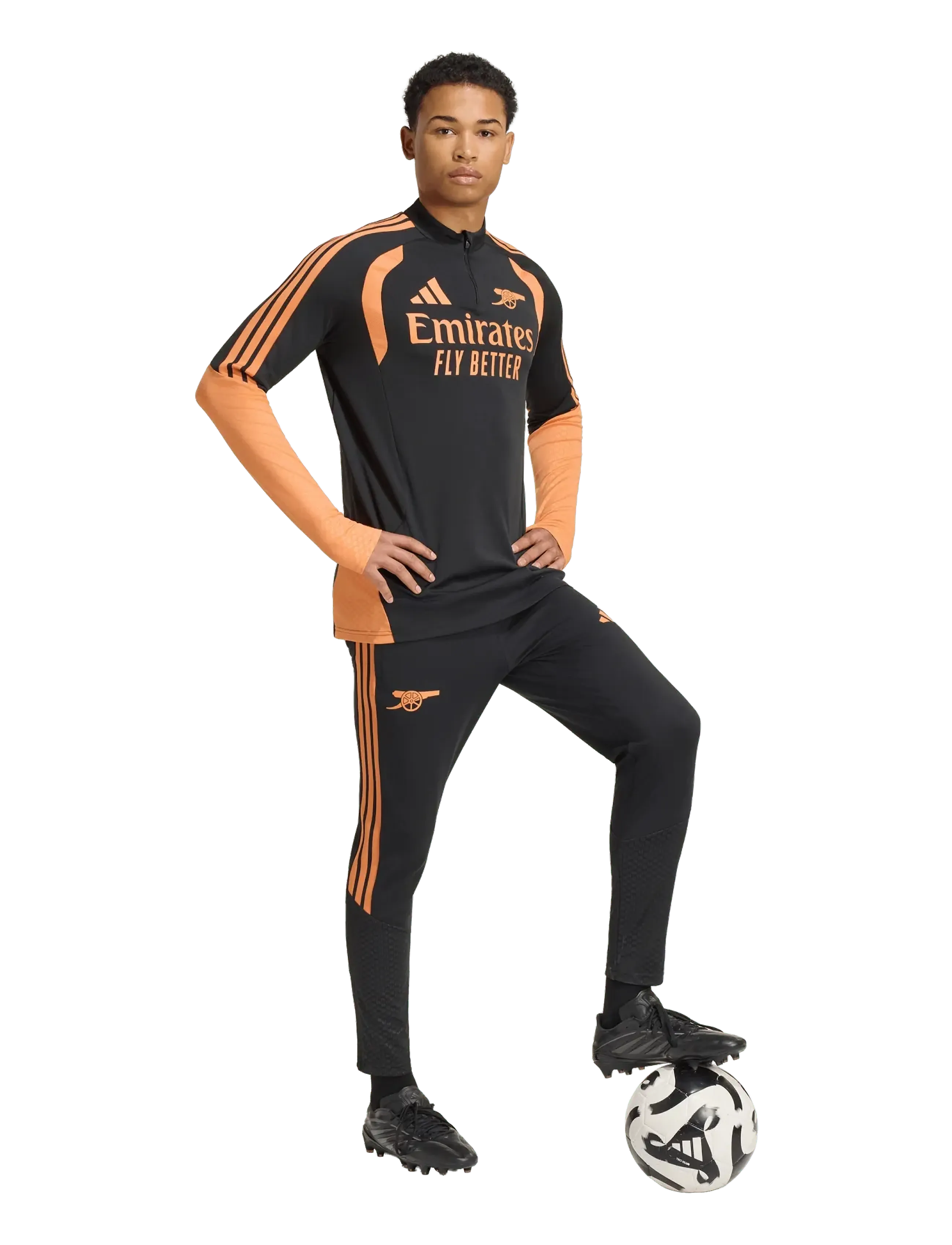 adidas Performance Arsenal F.c. Tr Top, Mænd, Arsenal Kvart-Lynlås Træningstop, Sort, Str: XXL