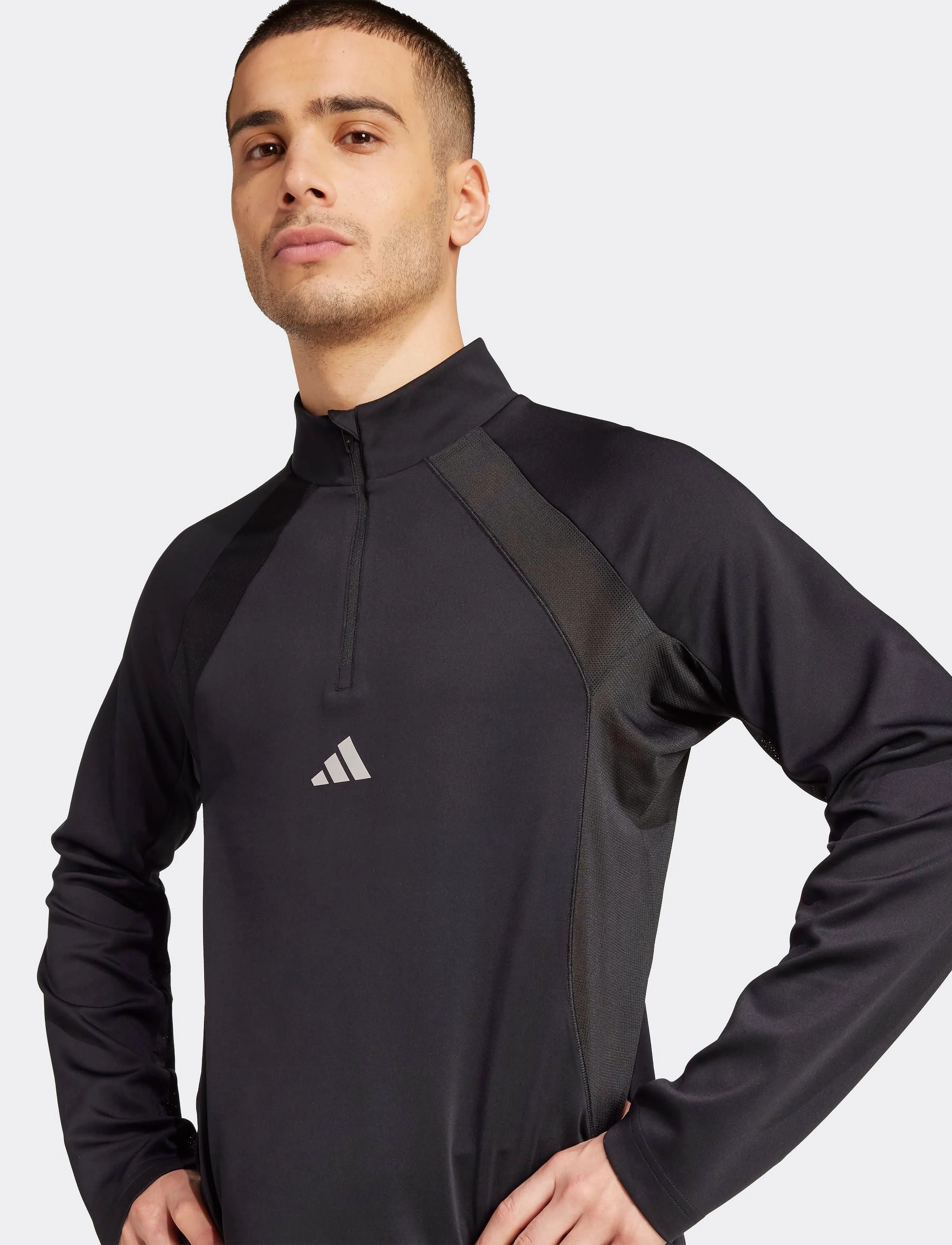 adidas Performance - TECH APP 1/4 Z - sportiska stila džemperi - black/carbon - 3