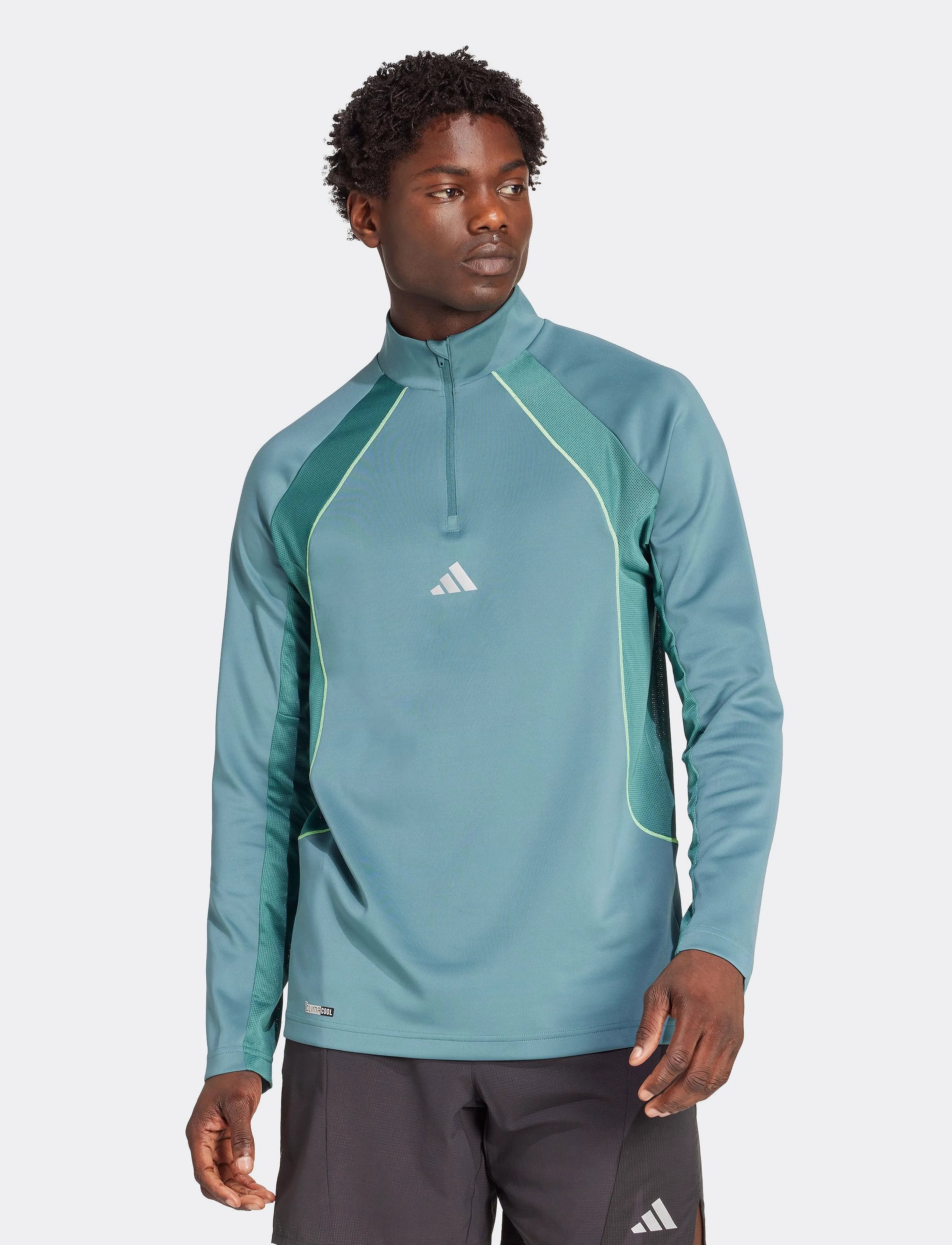 Adidas Performance Funktionstopp 'Tech Apparel' blå / grön herr – bild 4