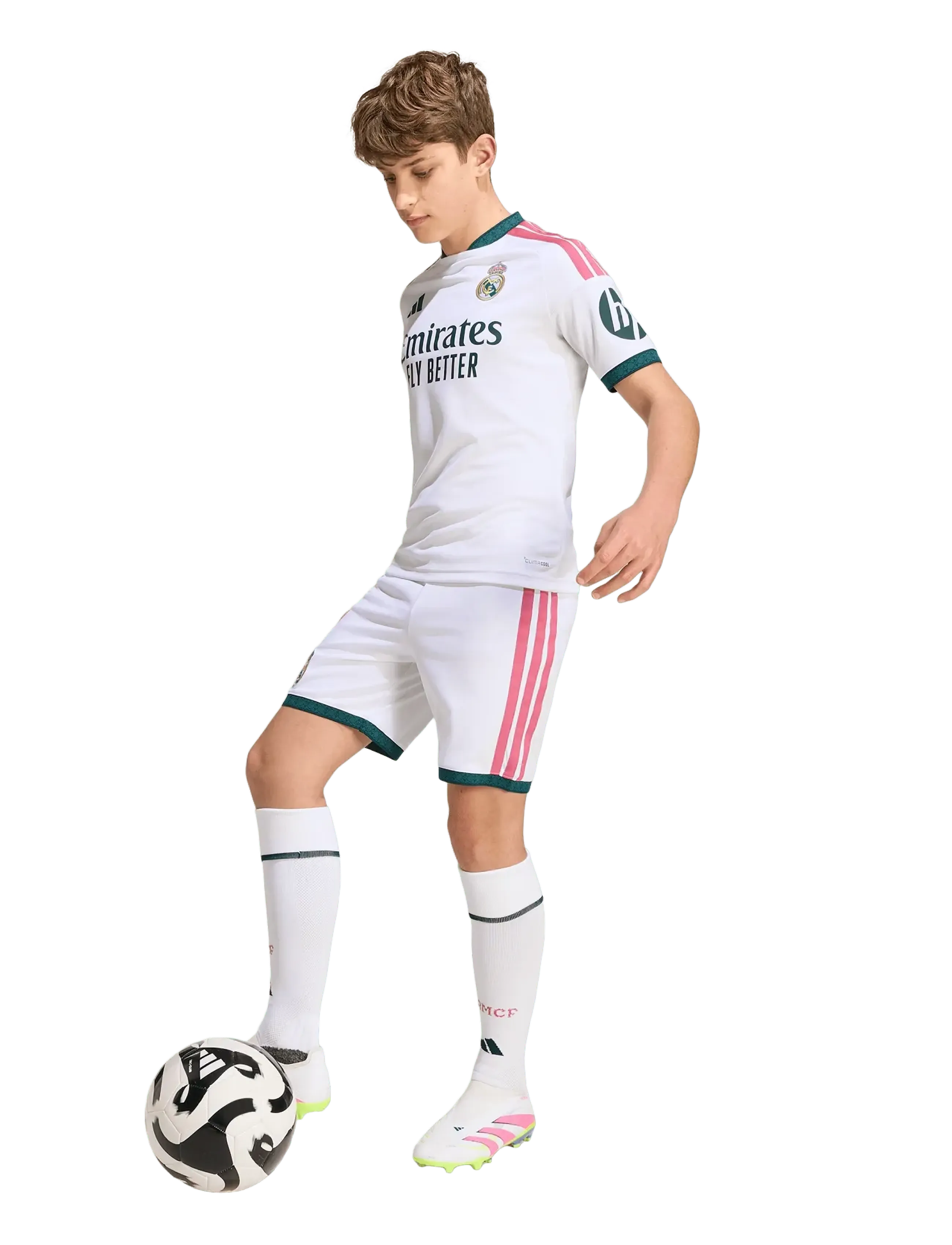 adidas Performance Real H Sho Y, Kinder, Fußball Shorts, Weiß, Gr.176