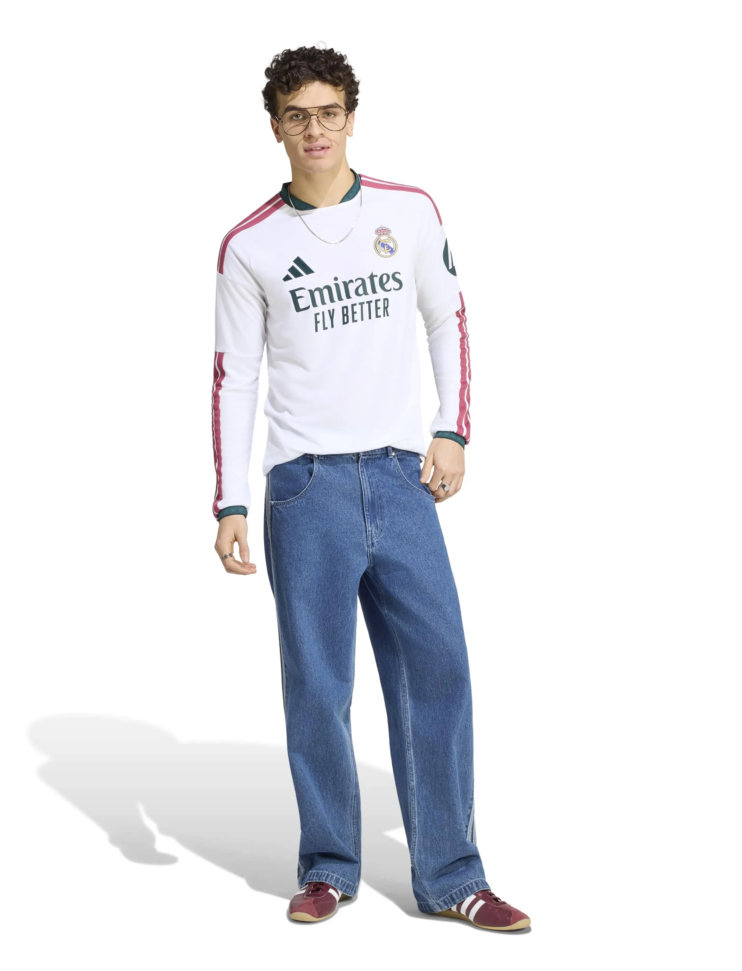 adidas Performance Real Madrid Home Jersey Long-Sleeved, S, Sport Oberteile, Weiß - Football Shirts, Männerswear
