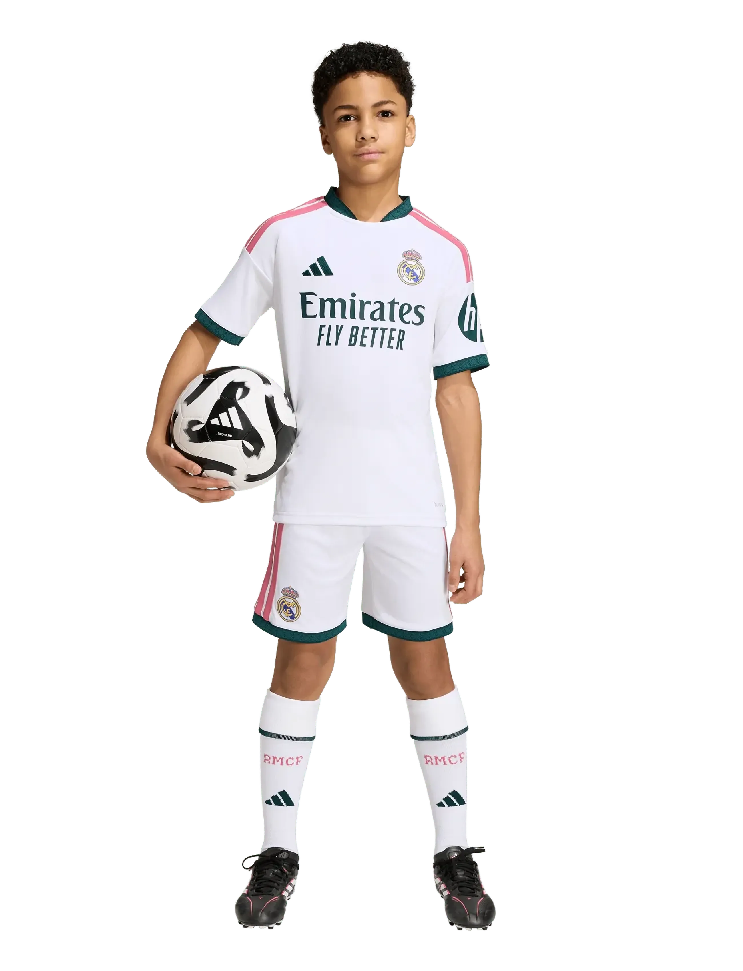 adidas Performance Real Madrid Home Youth Kit 26/27, 140, White, T-Shirts > Fodboldtrøjer, Børn