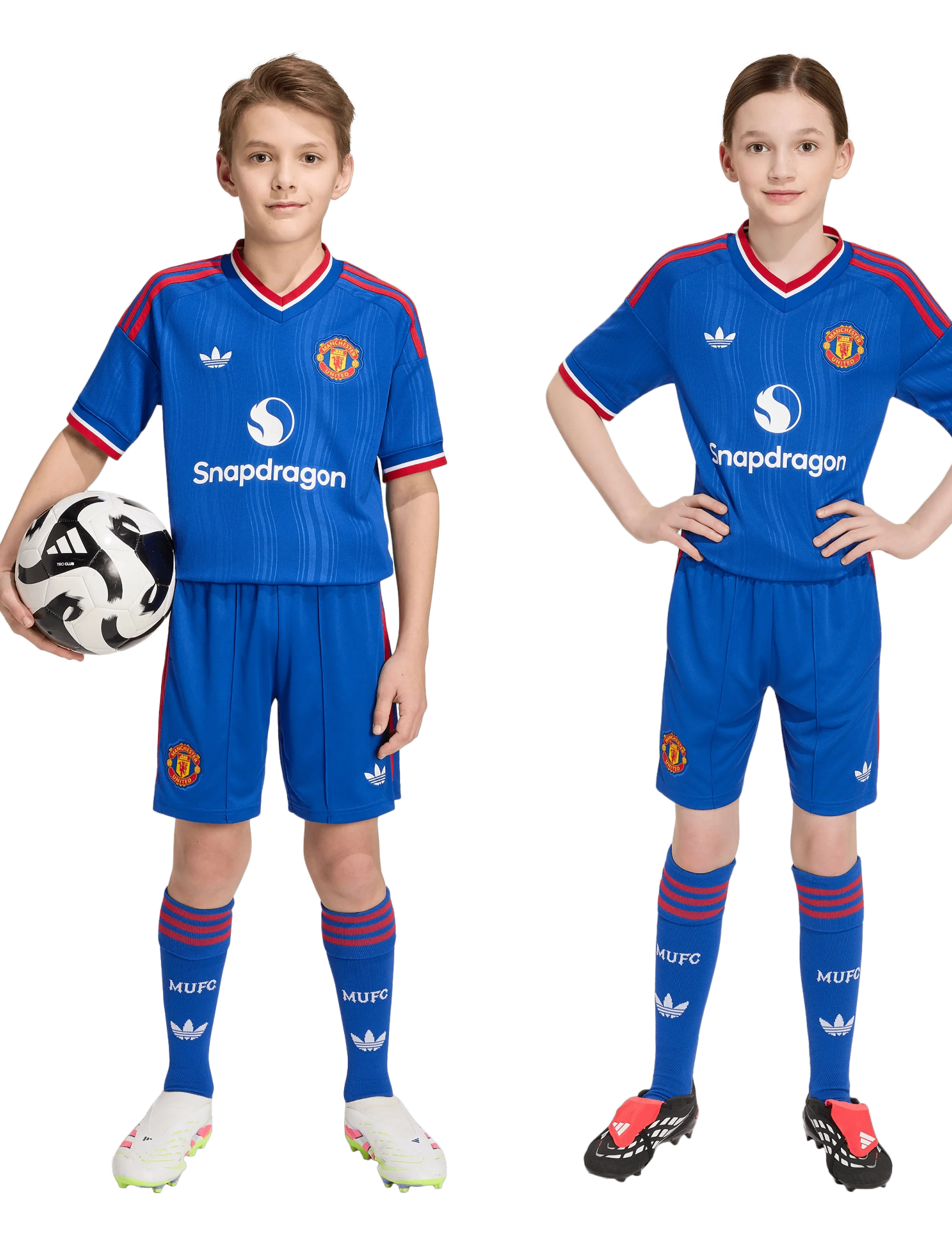 adidas Performance - MUFC A SHO Y - lühikesed spordipüksid - royblu - 2
