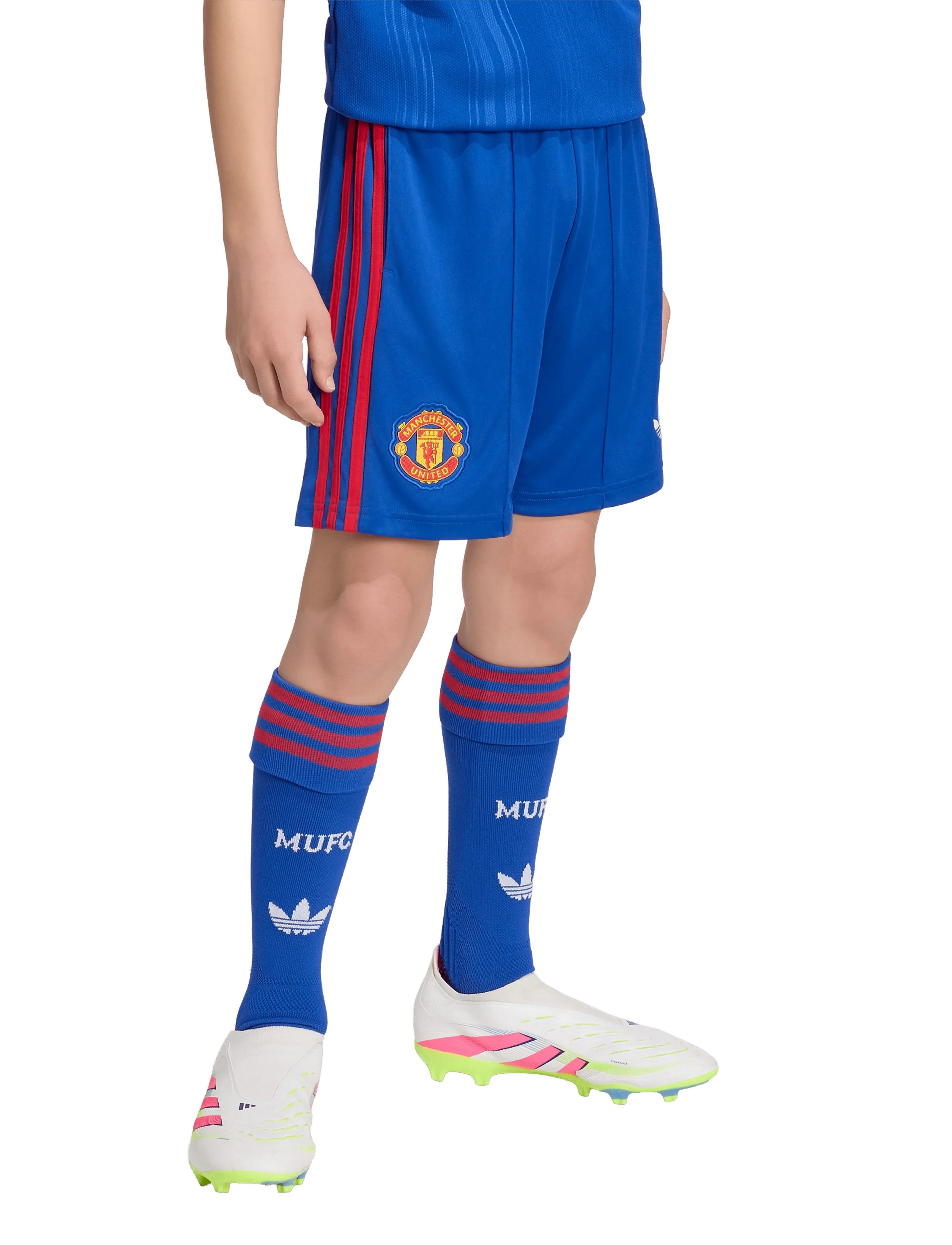 adidas Performance - MUFC A SHO Y - lühikesed spordipüksid - royblu - 4