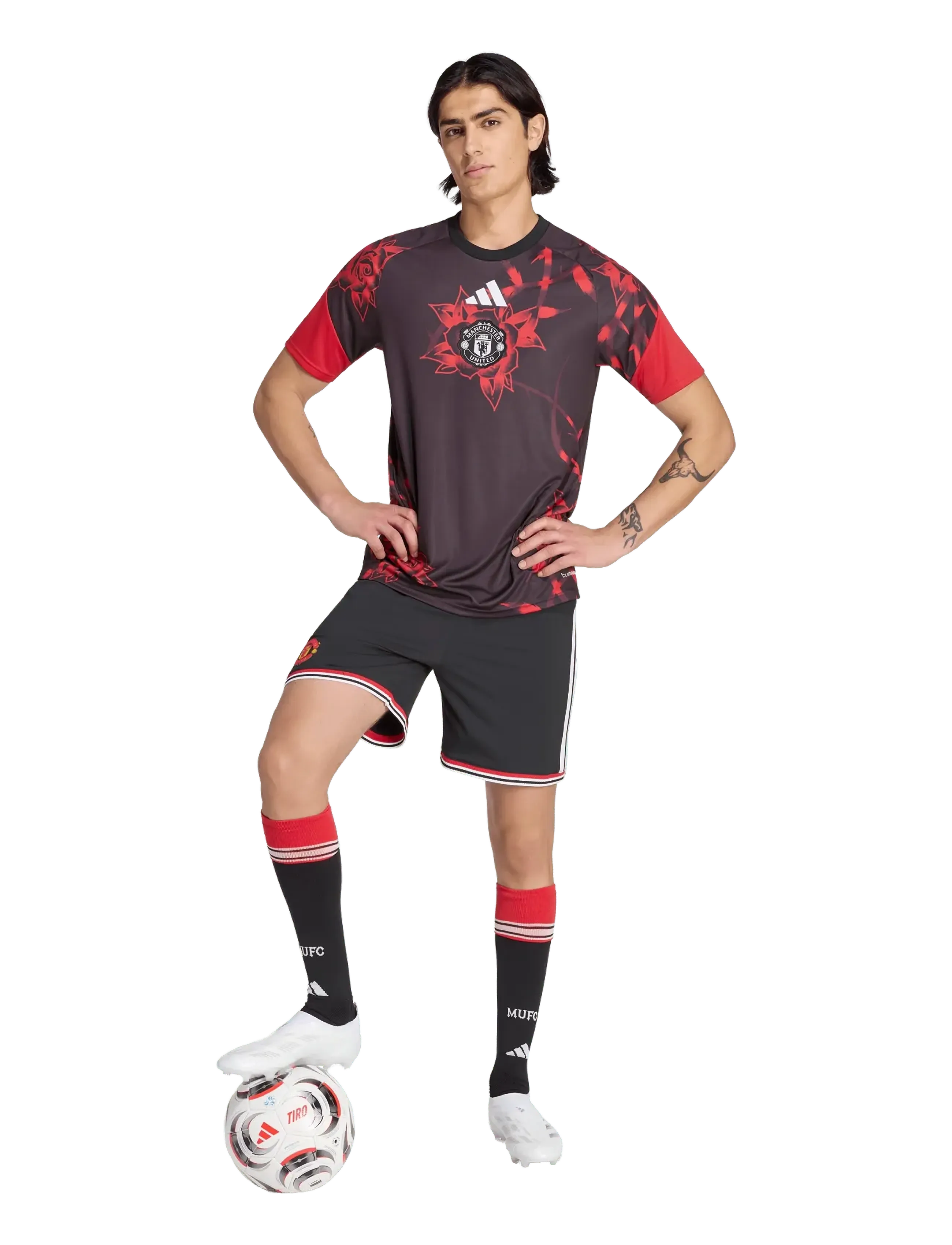 adidas Performance Manchester United F.c. Pre Shirt, Mænd, Manchester United Pre-Match Trøje, Sort, Str: XXL