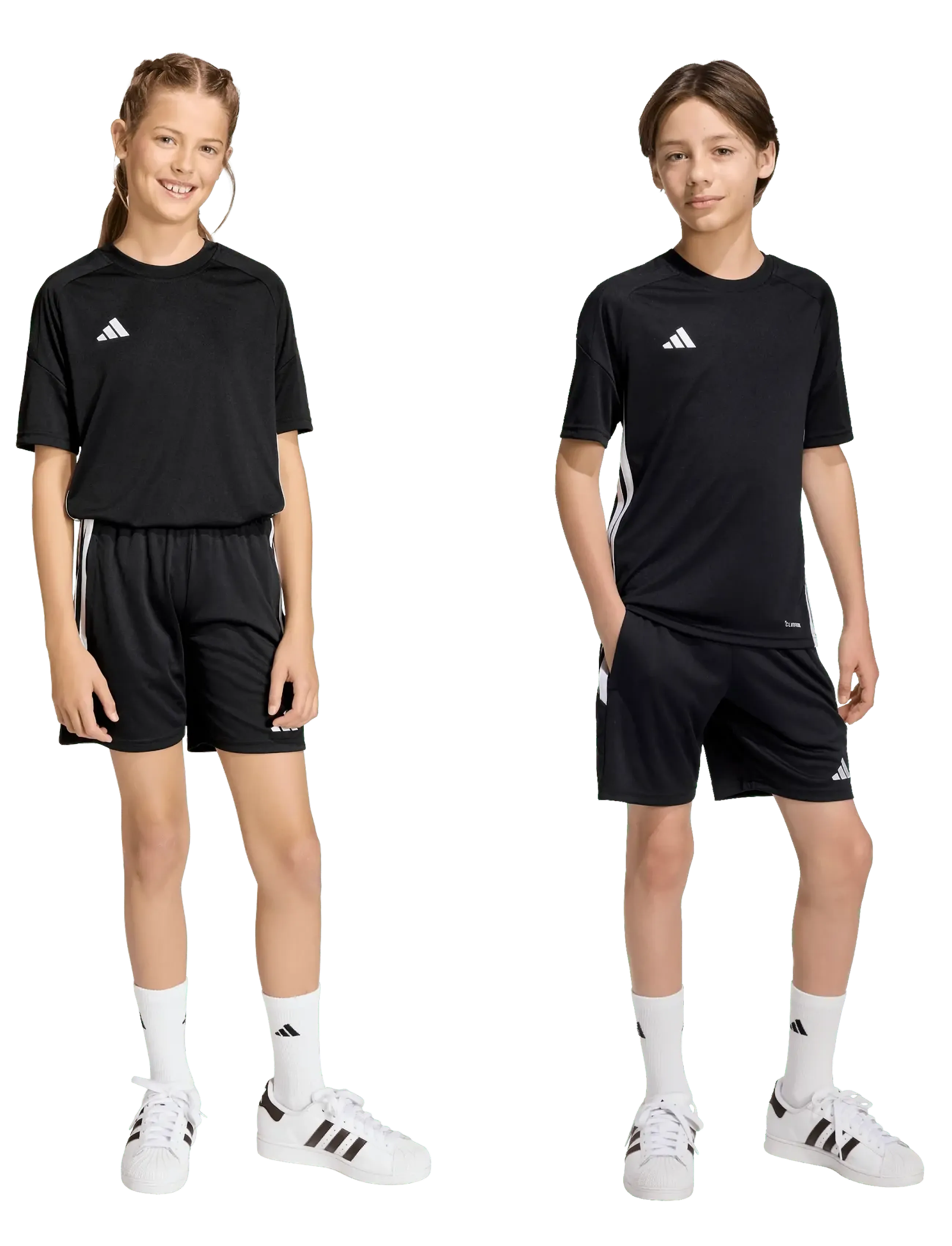 adidas Performance - TIRO ES SHO Y - sportshorts - black/black/white - 2
