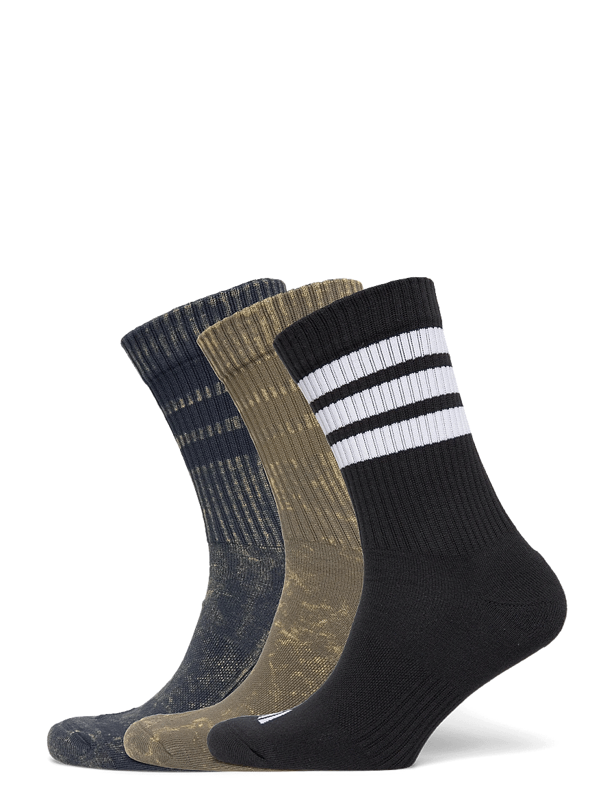 adidas Performance - 3S C CRW WSH 3P - Íþróttasokkar - aurink/olistr/black/w - 0