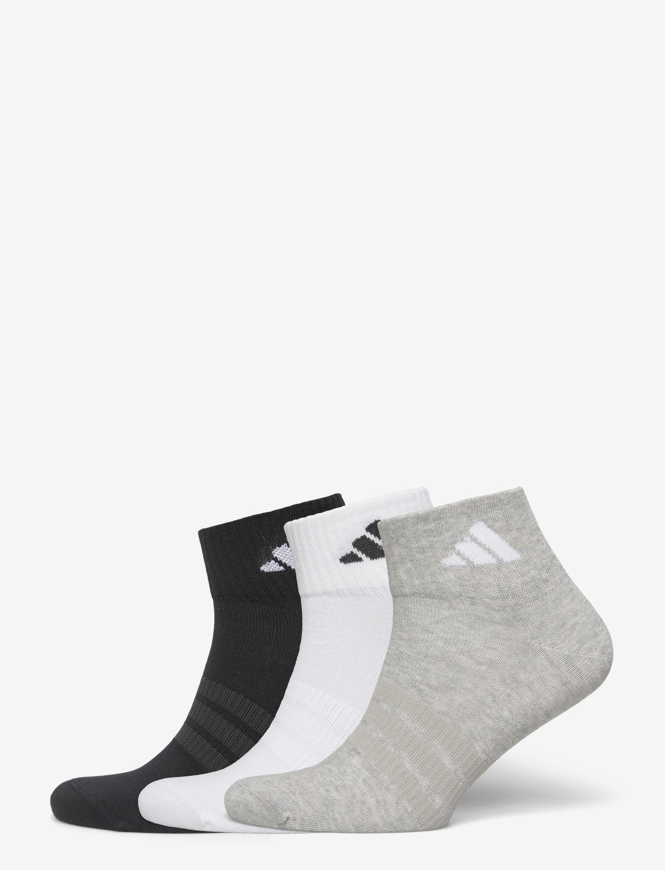adidas Performance - T ESS ANK 3P - sportsocken - mgreyh/white/black - 1