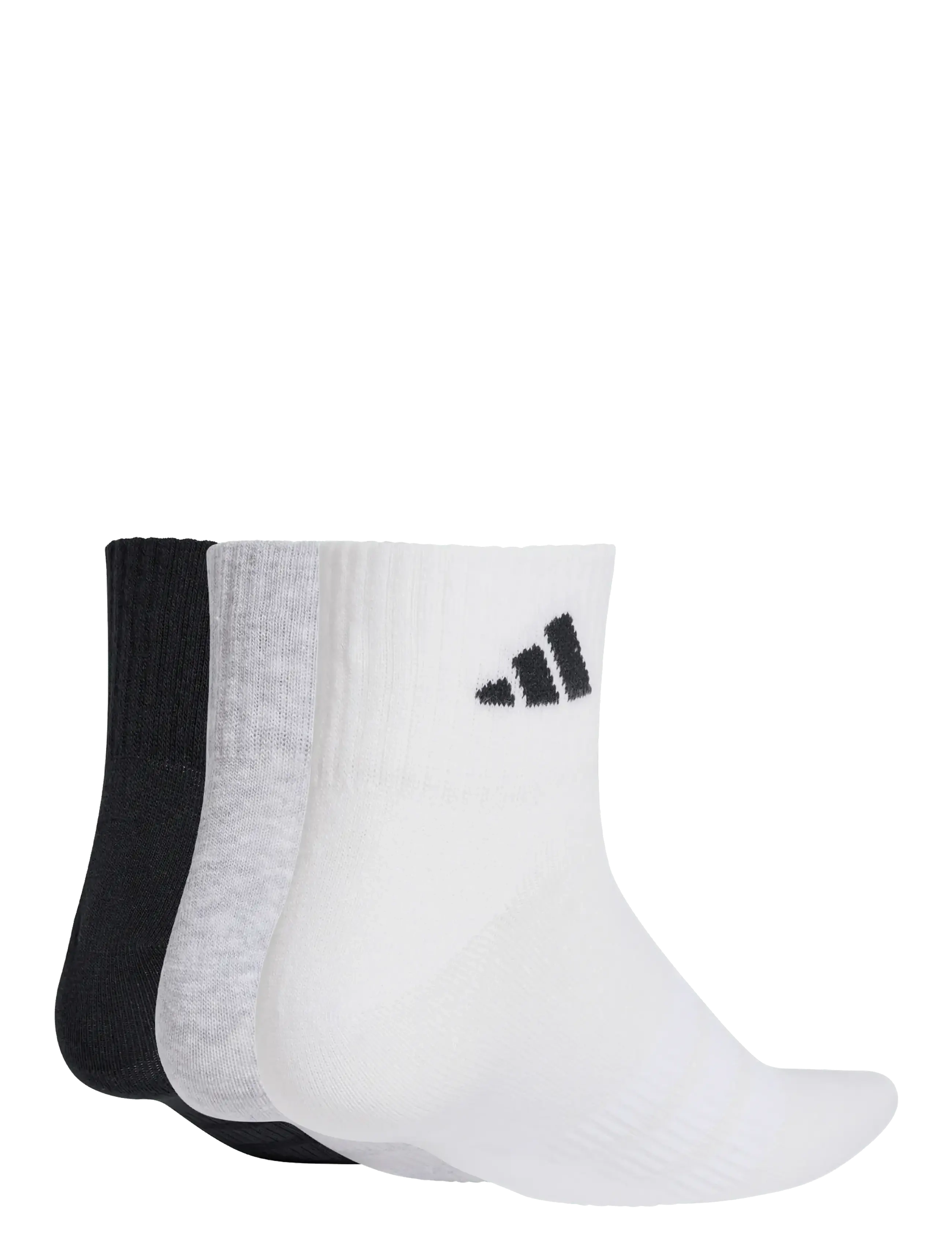 adidas Performance - T ESS ANK 3P - sportstrømper - mgreyh/white/black - 2