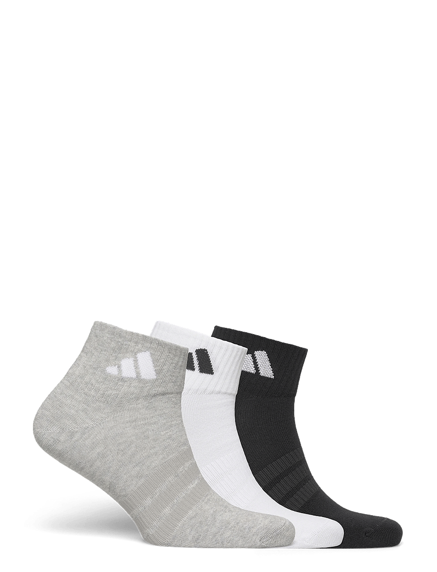 adidas Performance - T ESS ANK 3P - träningsstrumpor - mgreyh/white/black - 4