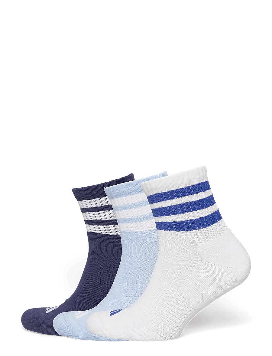 adidas Performance - 3S ESS C MID 3P - sportstrømper - dkblue/white/globlu - 0
